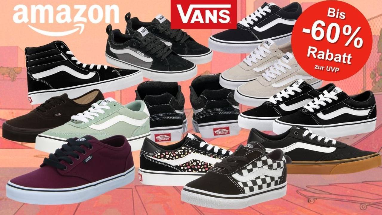 Vans Sneaker Modelle wie Vans Ward, Brooklyn oder Filmore in verschiedenen Designs und Farben.