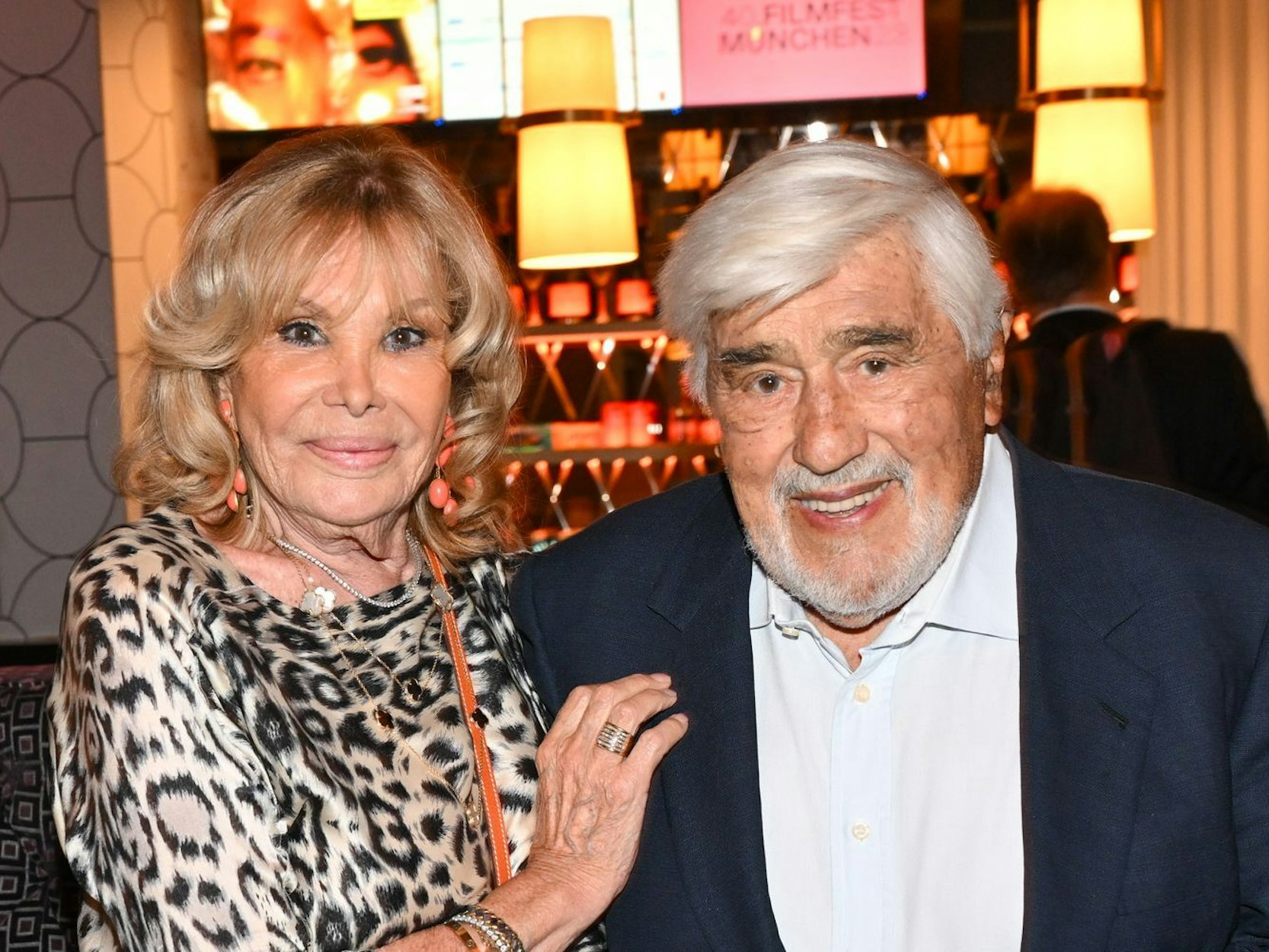 Mario Adorf und seine Frau Monique Faye lernten sich dank Brigitte Bardot kennen. (Bild: Getty Images / Hannes Magerstaedt)