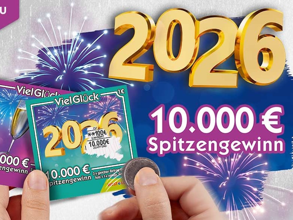 Rubbellos „Viel Glück“ zum Jahresstart 2026