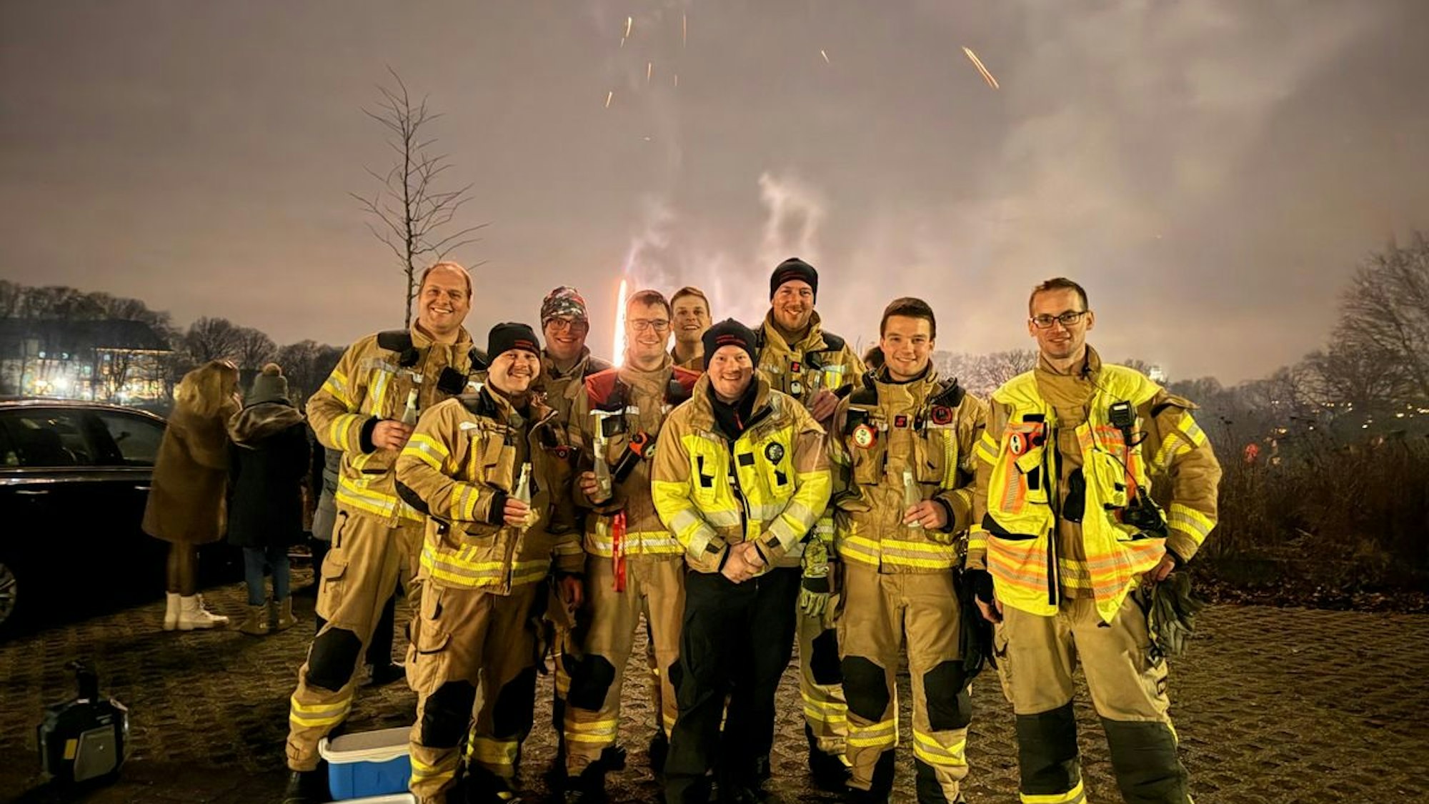 Ruhiger Jahreswechsel für Feuerwehr und Rettungsdienst in Bergisch Gladbach.
