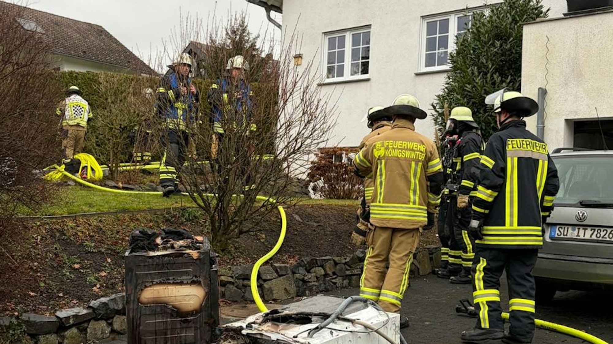 Kellerbrand in Einfamilienhaus in Königswinter-Berghausen.