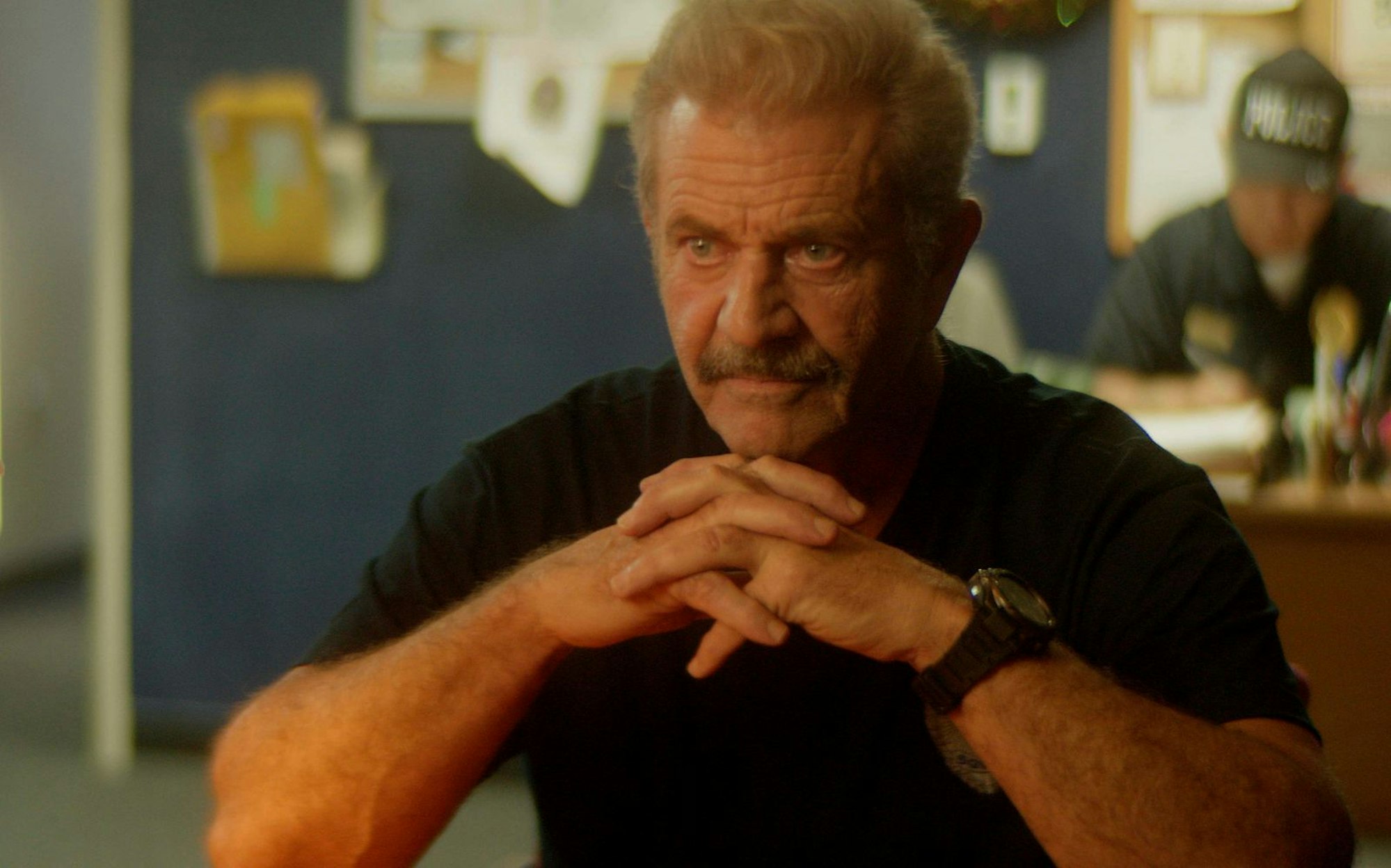 Unterklassige Actionfilme wie „Hot Seat“ (2022) dominierten zuletzt Mel Gibsons Karriere. (Bild: Lionsgate)