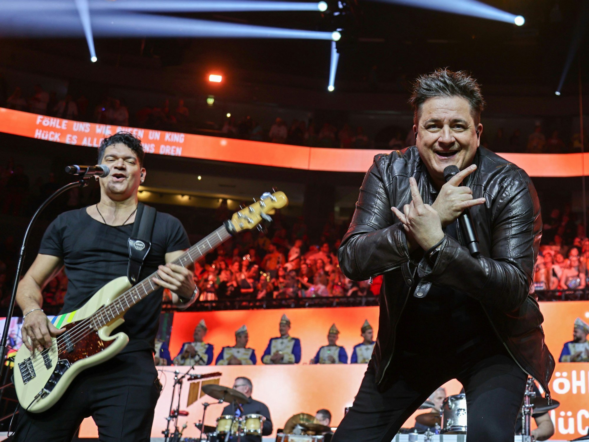 Die Domstürmer beim Auftritt in der Lanxess-Arena.