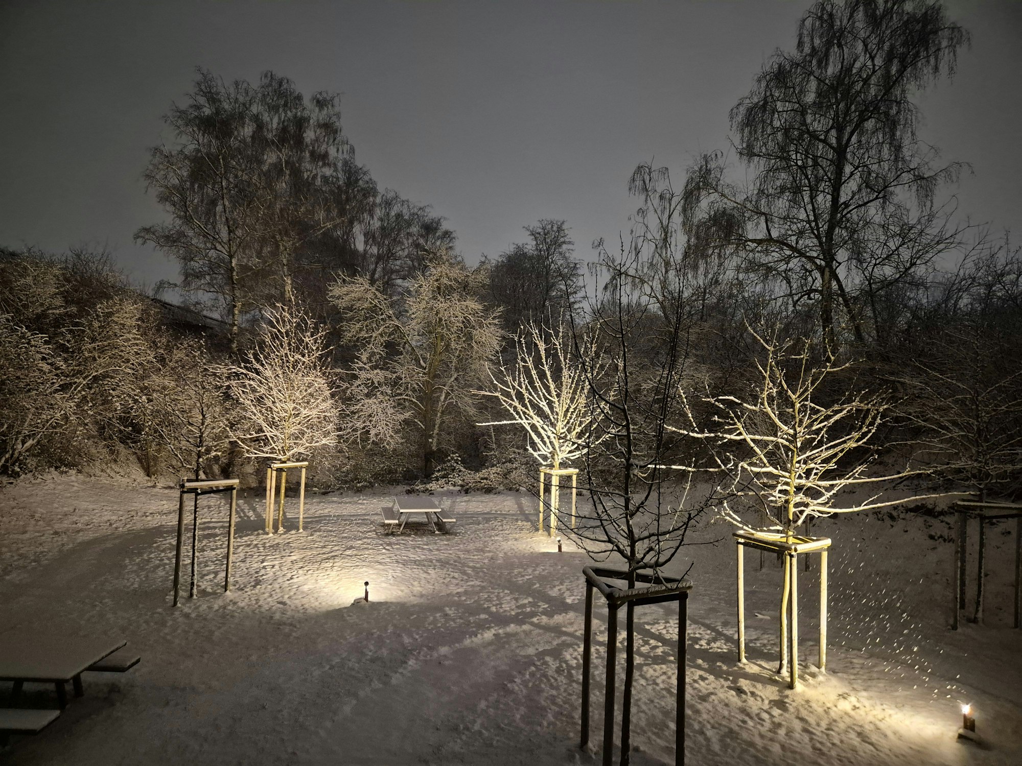 Verschneite Landschaft