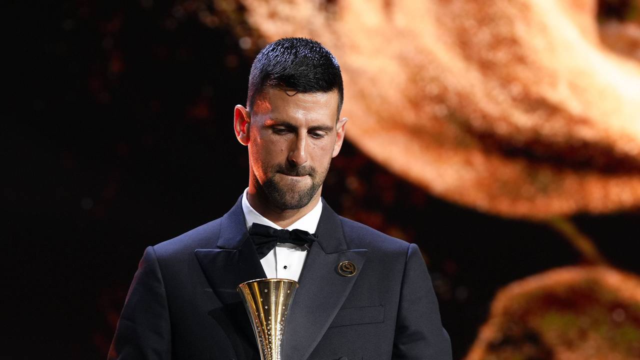 Novak Djokovic während der Globe Soccer Awards 2025 in Dubai. Seine