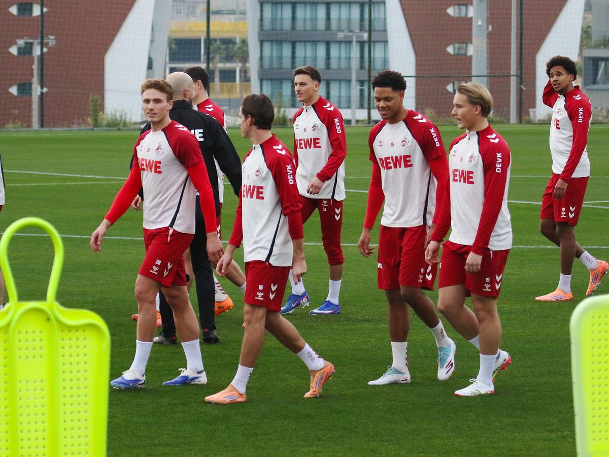 Blick auf den Trainingsplatz beim 1. FC Köln.