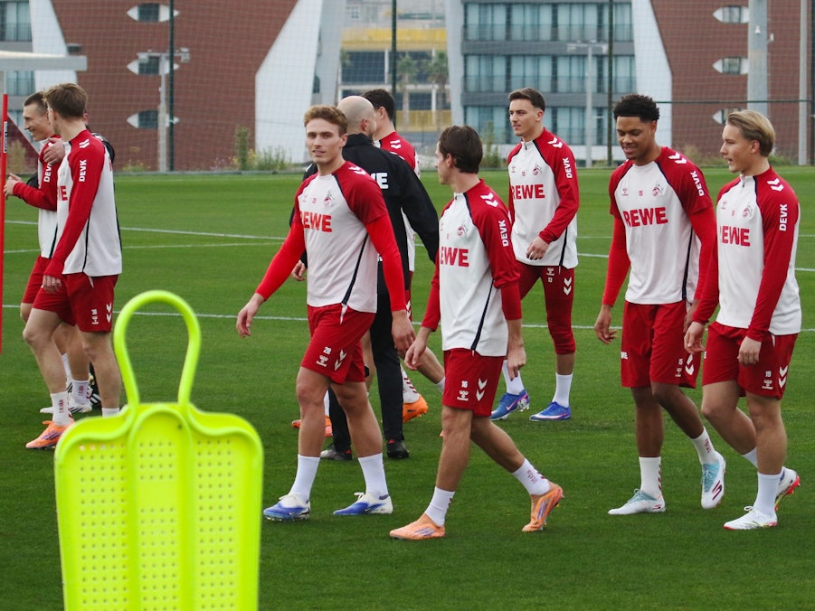 Blick auf den Trainingsplatz beim 1. FC Köln.