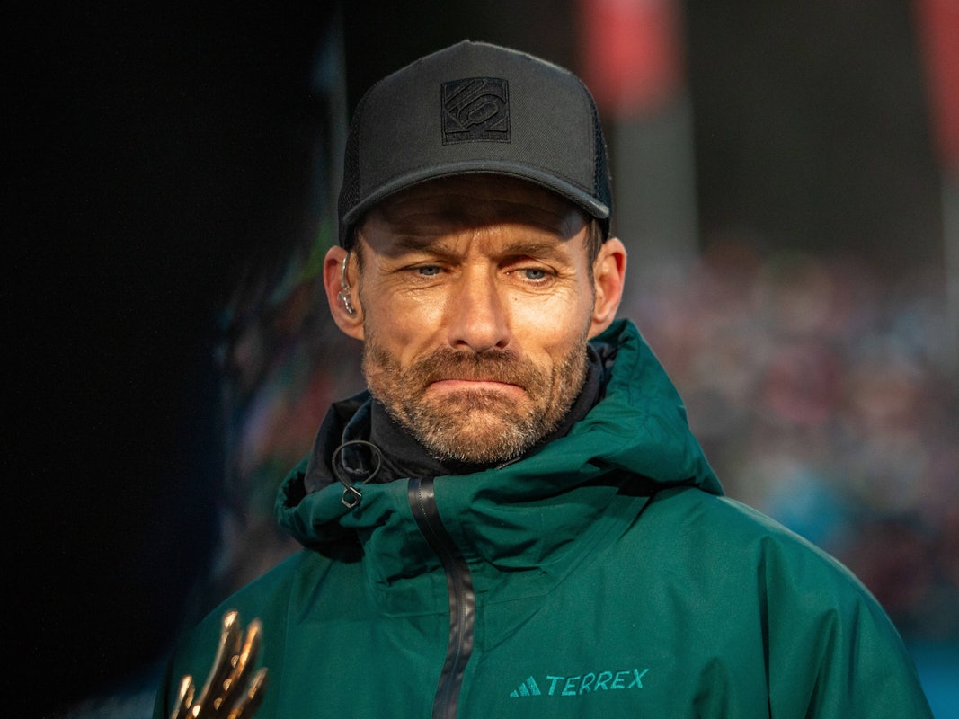 Felix Hannawald bei einem Einsatz als TV-Experte in der ARD.