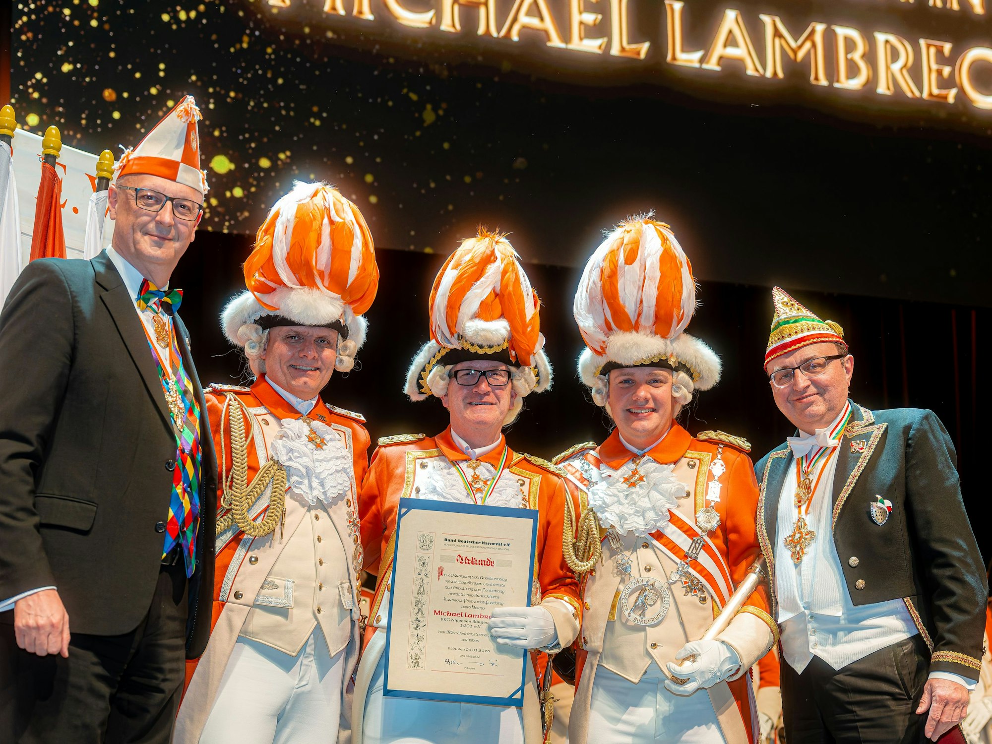 Verdienstorden in Gold für Michael Lambrechts.