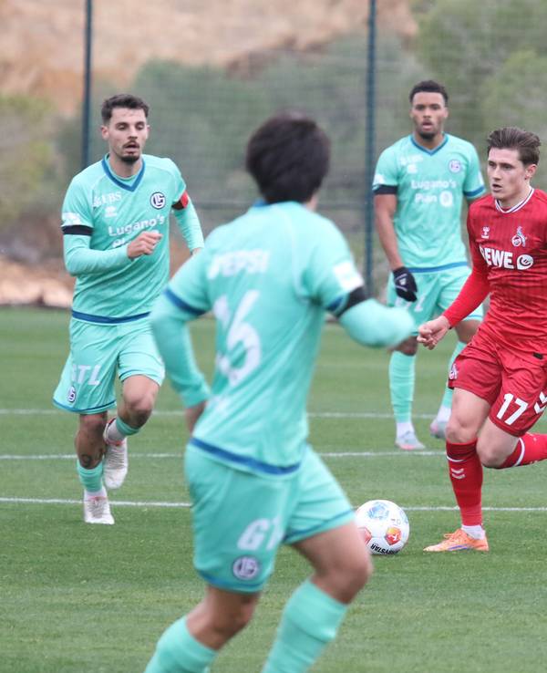 Alessio Castro-Montes im FC-Testspiel gegen den FC Lugano im Trainingslager in La Nucia.