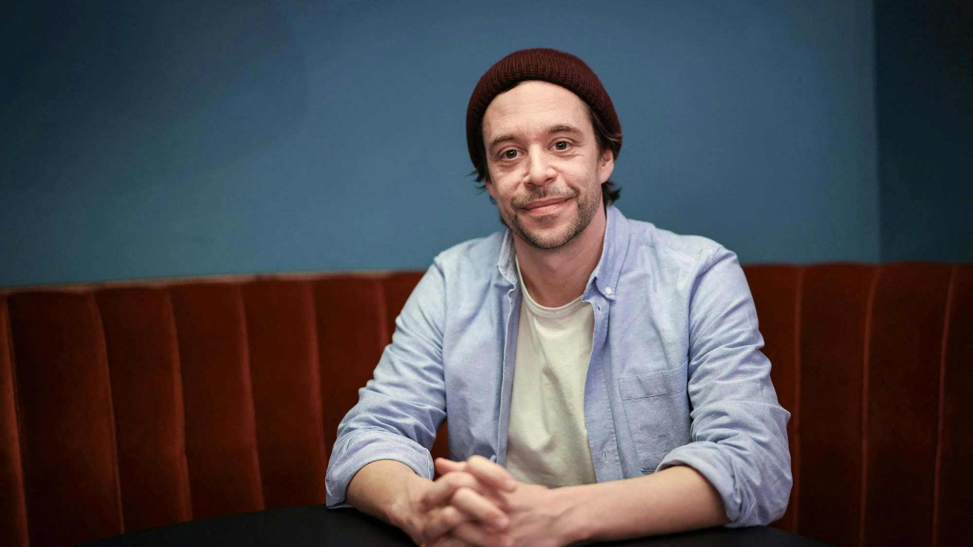 Tobias Krell (Checker Tobi) bei der Vorstellung seines neuen Kinofilms.