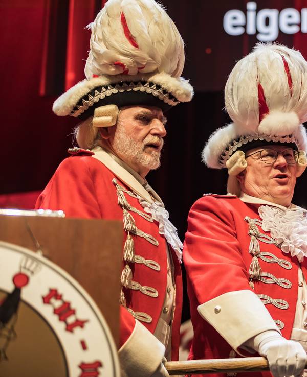 Torsten Burmester bei seiner Vereidigung bei den Roten Funken.