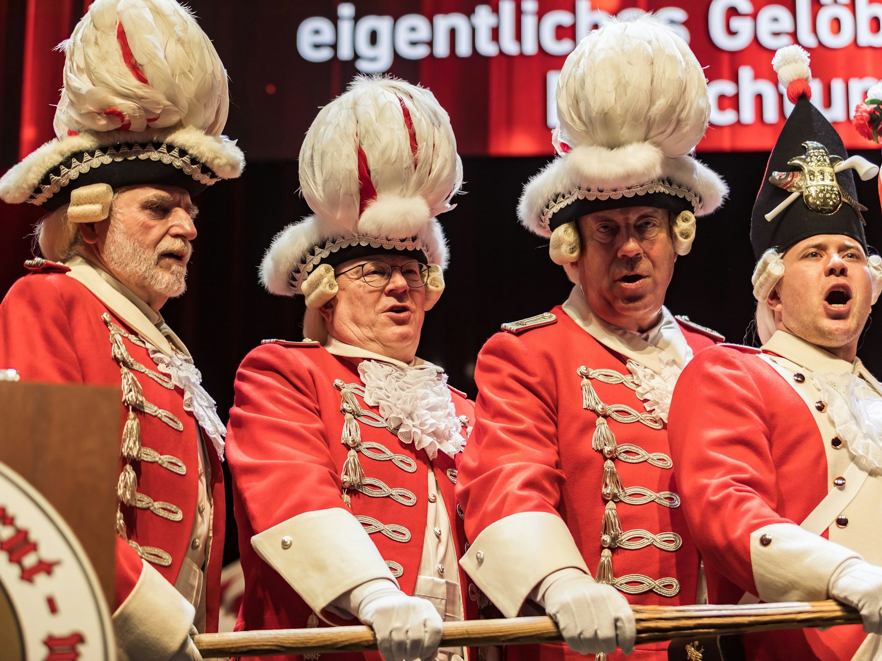 Torsten Burmester bei seiner Vereidigung bei den Roten Funken.