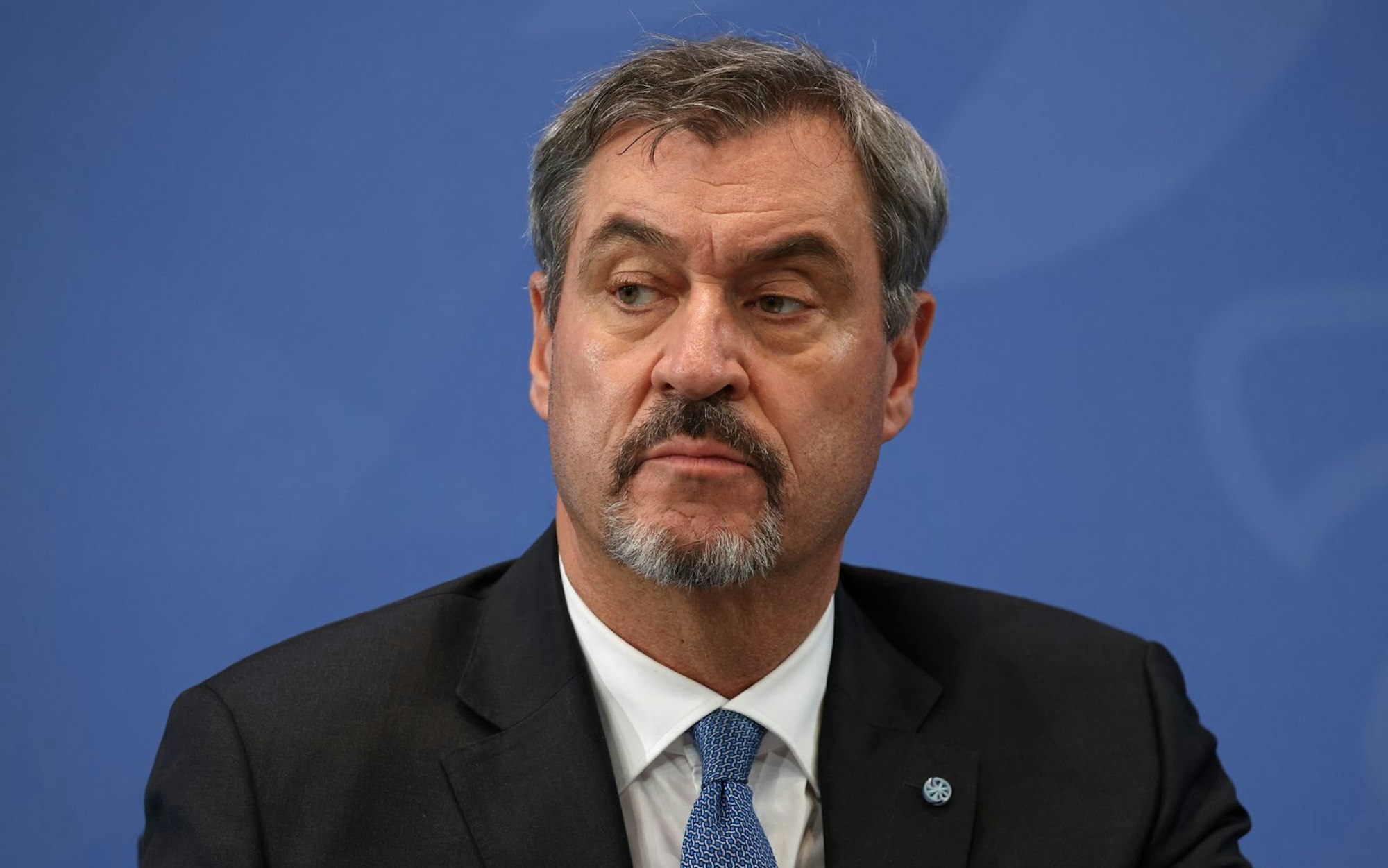 Markus Söder ist „nach wie vor pro Amerika“. (Bild: 2025 Getty Images/Sean Gallup)