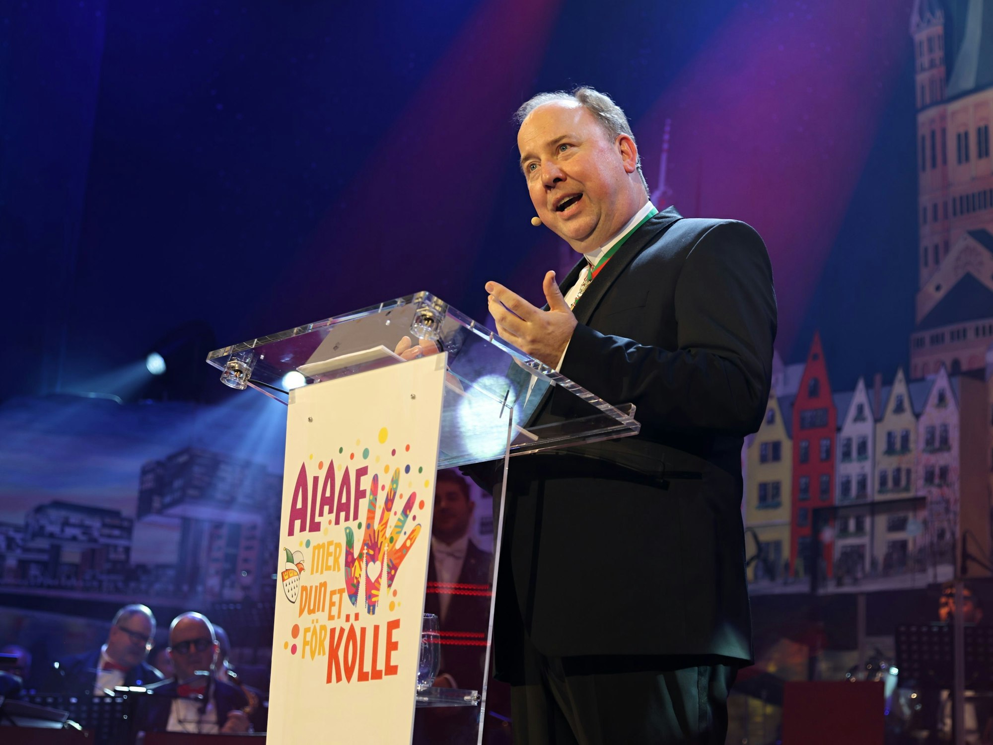 Robert Kleine bei seiner Rede im Gürzenich.