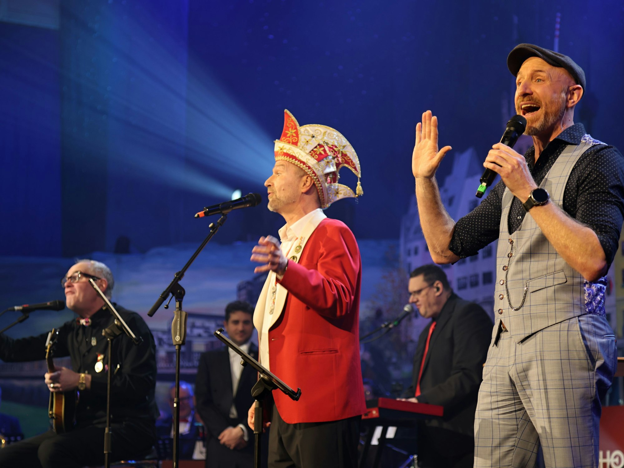 Das Herrengedeck auf der Gürzenich-Bühne.
