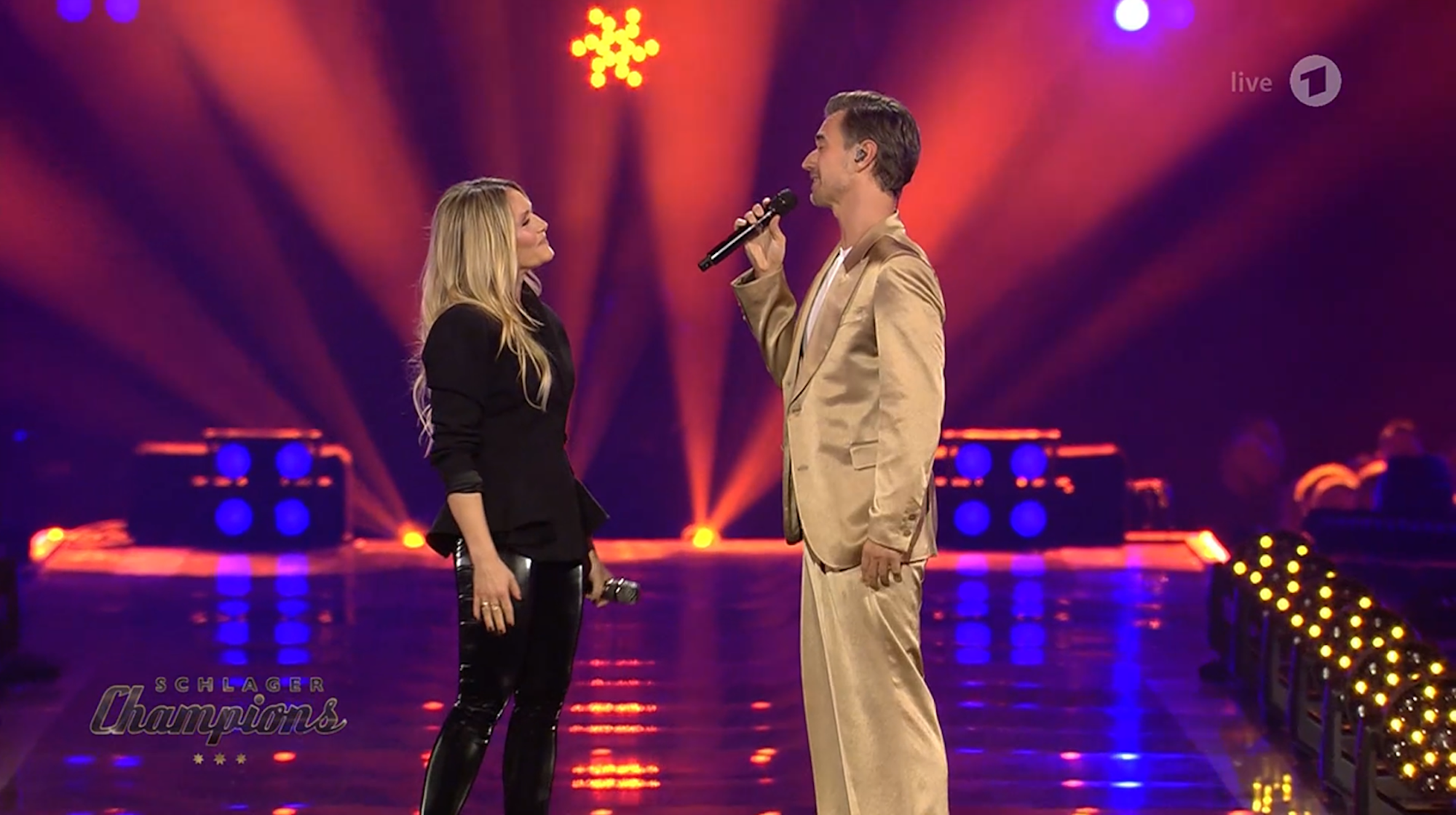 Nach der Babypause war Helene Fischer erstmals bei Florian Silbereisen in ARD-„Schlagerchampions” zu Gast.