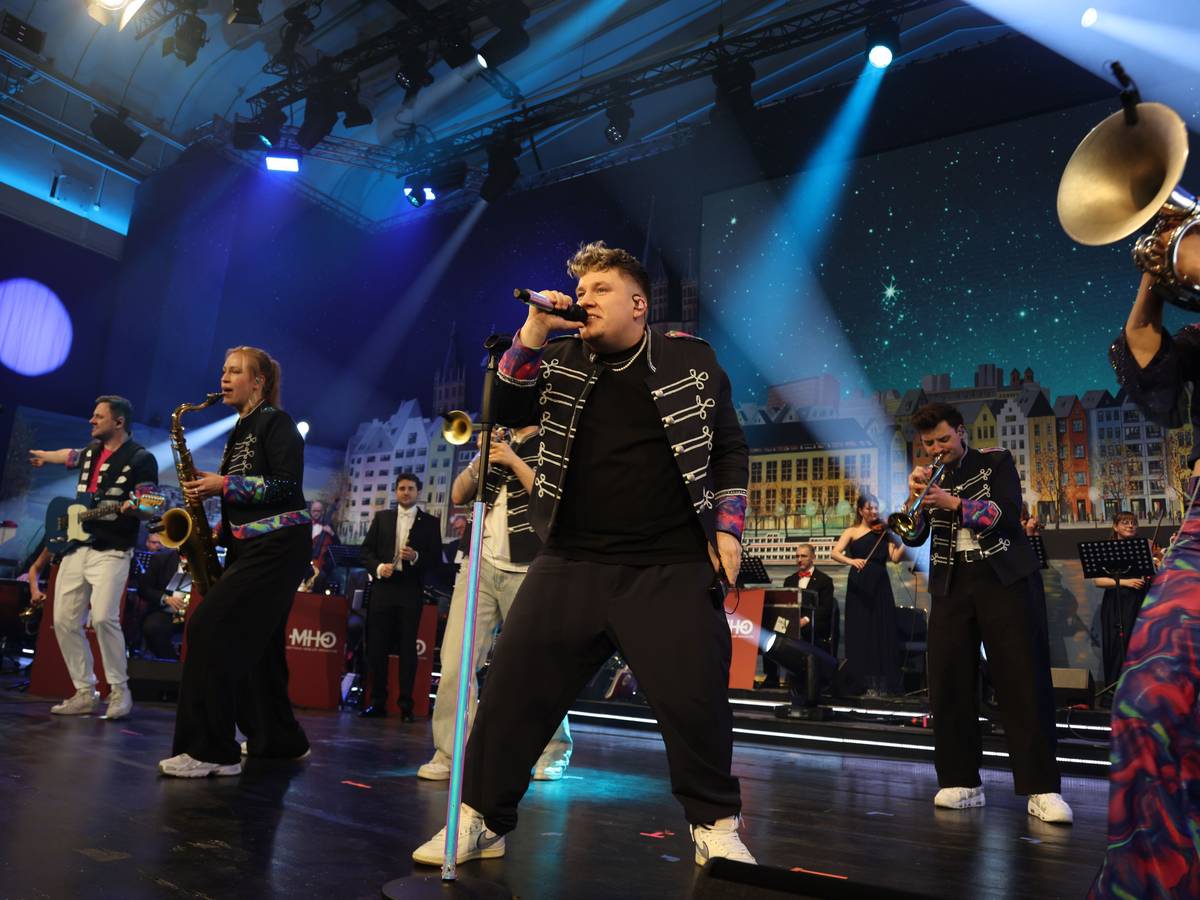 Die Band Druckluft bei der Prinzenproklamation Anfang des Jahres im Gürzenich.