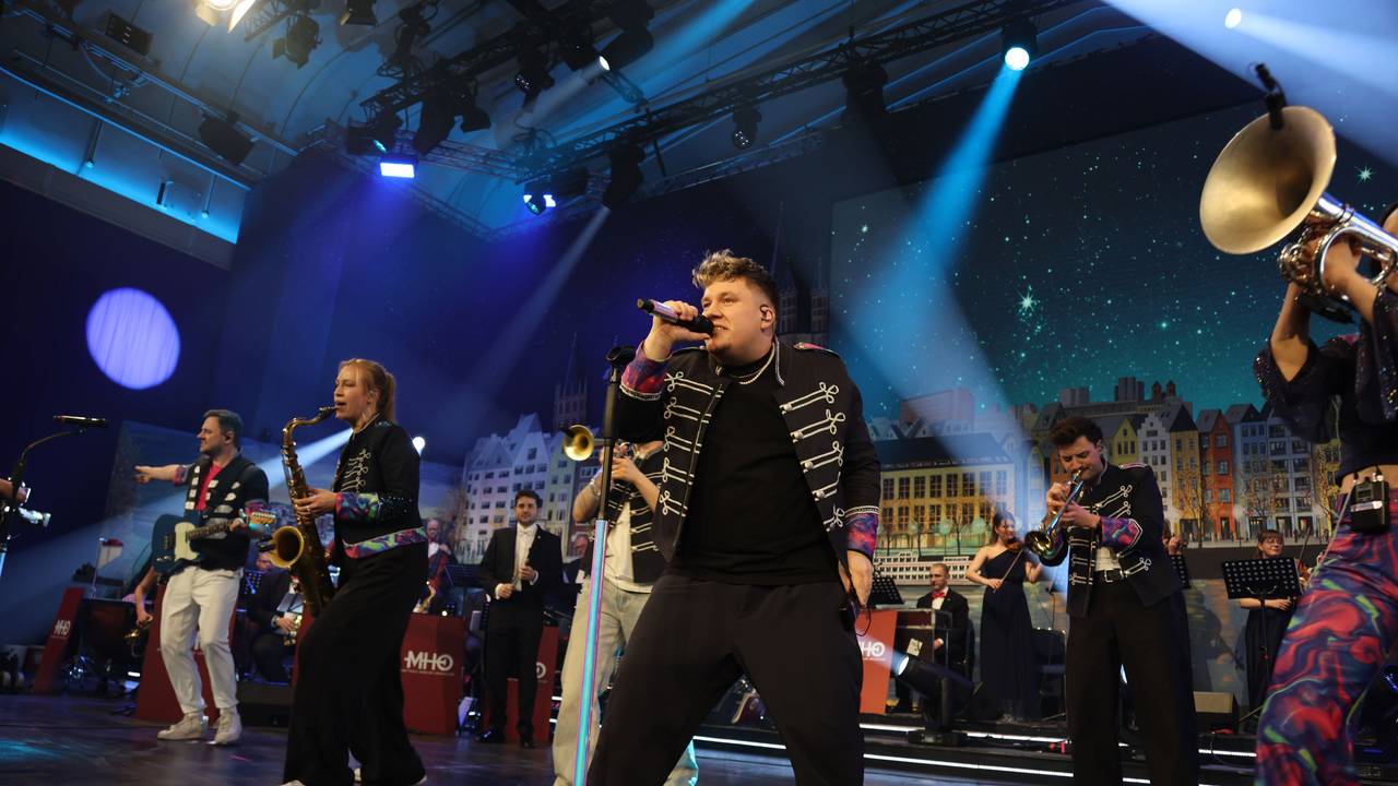Die Band Druckluft bei der Prinzenproklamation Anfang des Jahres im Gürzenich.