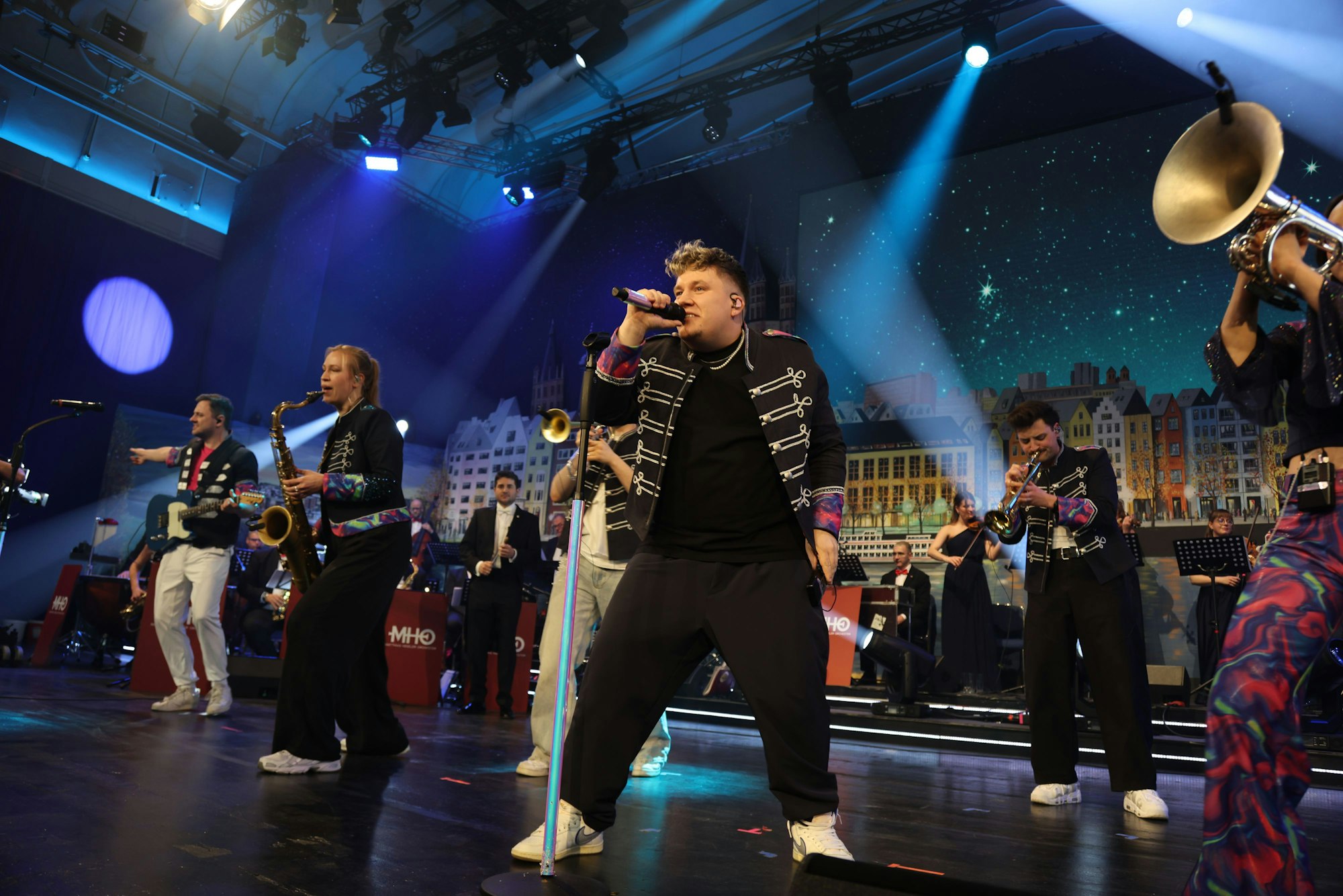 Die Band Druckluft bei der Prinzenproklamation Anfang des Jahres im Gürzenich.