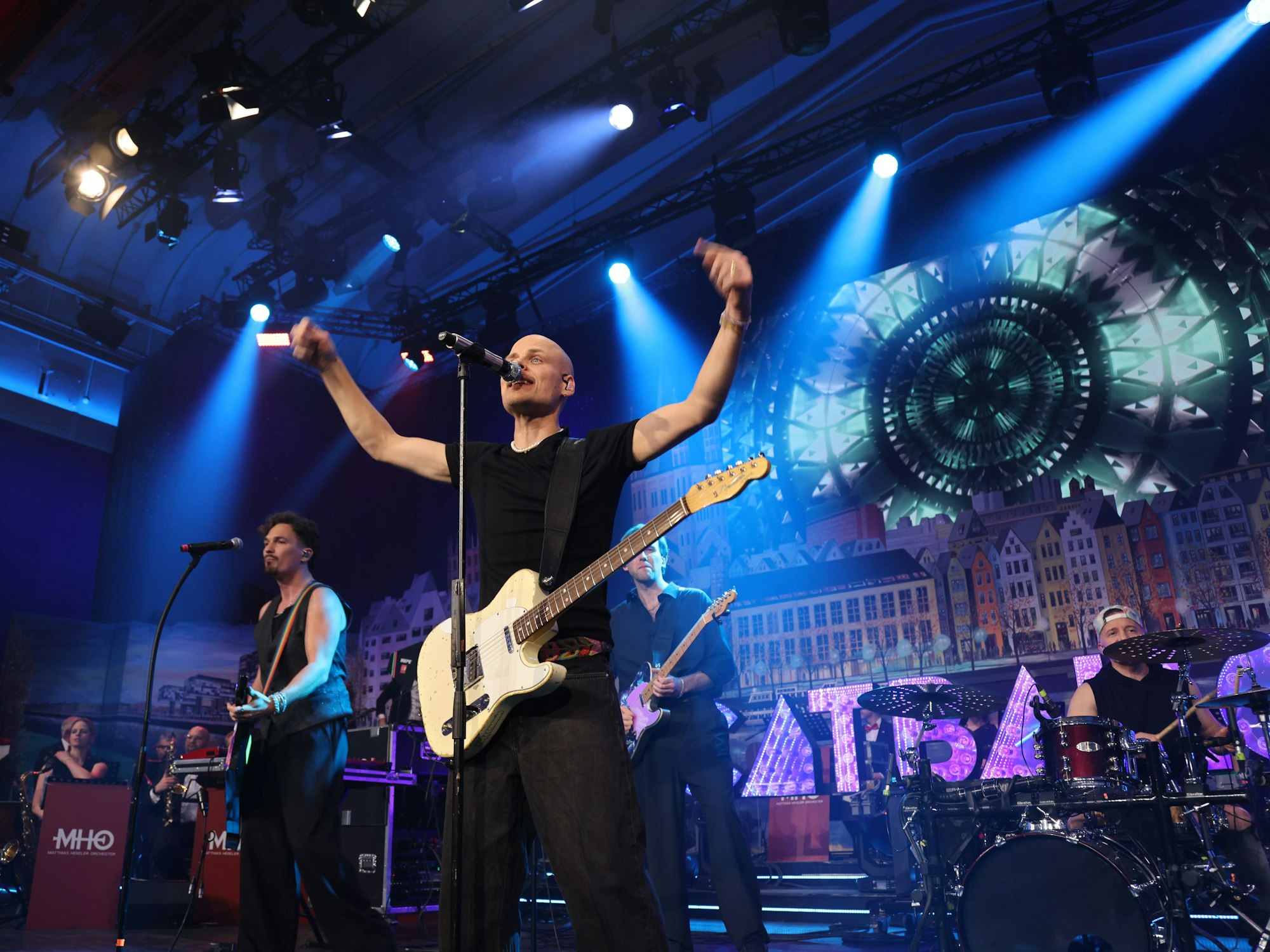 Cat Ballou beim Auftritt auf der Bühne.