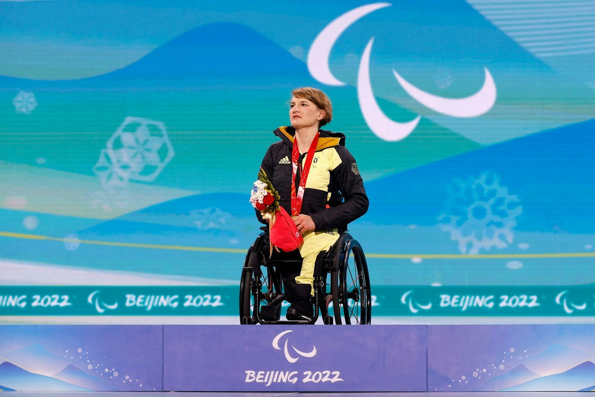 Anna-Lena Forster holte 2022 in Peking Gold für Deutschland. (Bild: 2022 Getty Images/Christian Petersen)