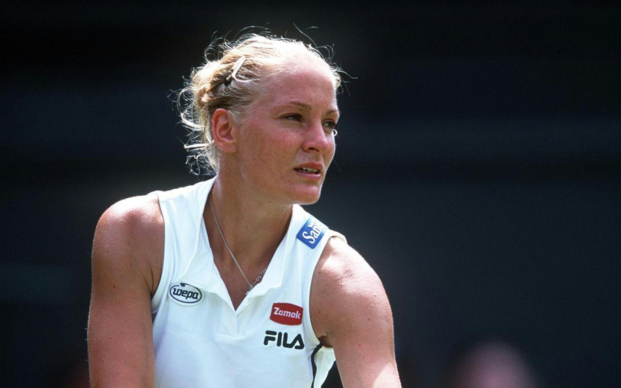 2001 stellte sich Barbara Rittner ihrer Konkurrentin Serena Williams bei den All England Lawn Tennis Championships in Wimbledon, London. (Bild: Clive Brunskill)