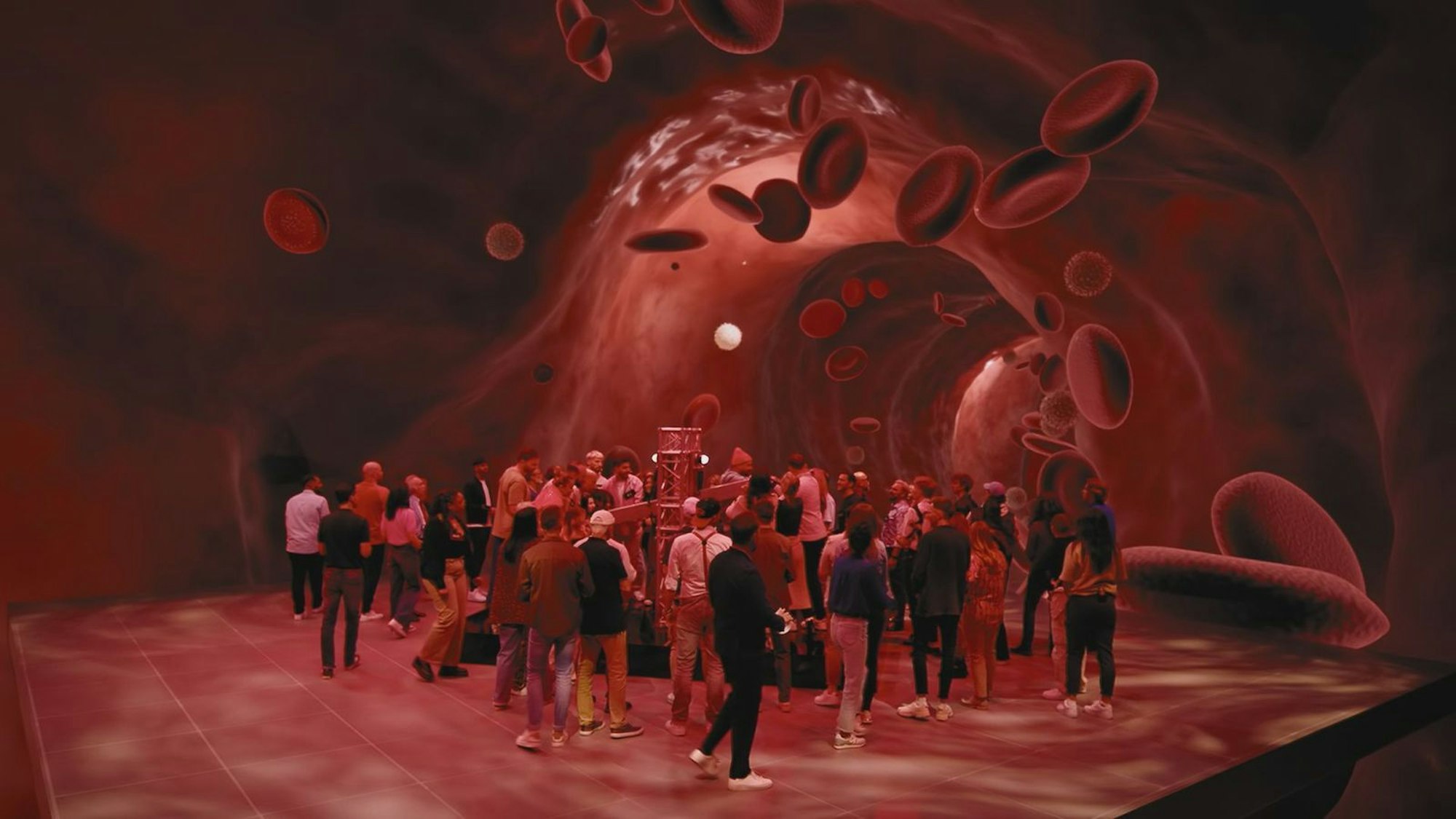 Der „Magic Cube“ ist ein innovatives Set aus vier Meter hohen LED-Wänden. (Bild: Prime Video)