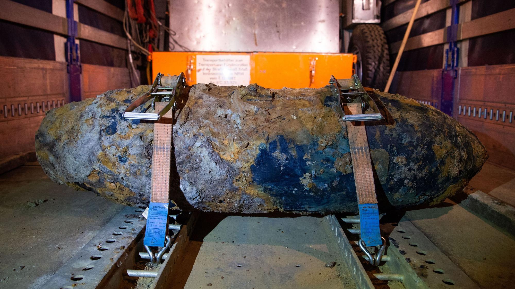 Eine entschärfte Fliegerbombe (Symbolbild): In Aachen wurde ein 250-Kilo-Blindgänger gefunden.
