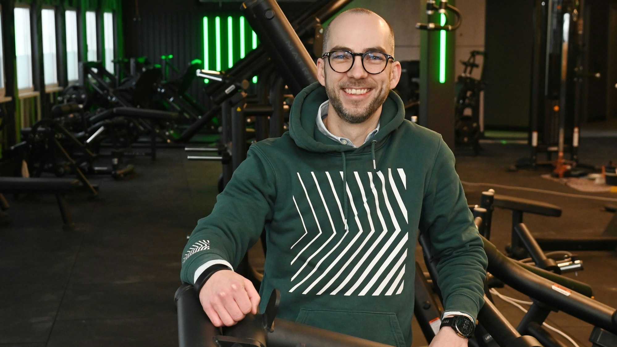 Fabian Menzel, Geschäftsführer von Xtrafit, im neuen Studio auf der Schildergasse.