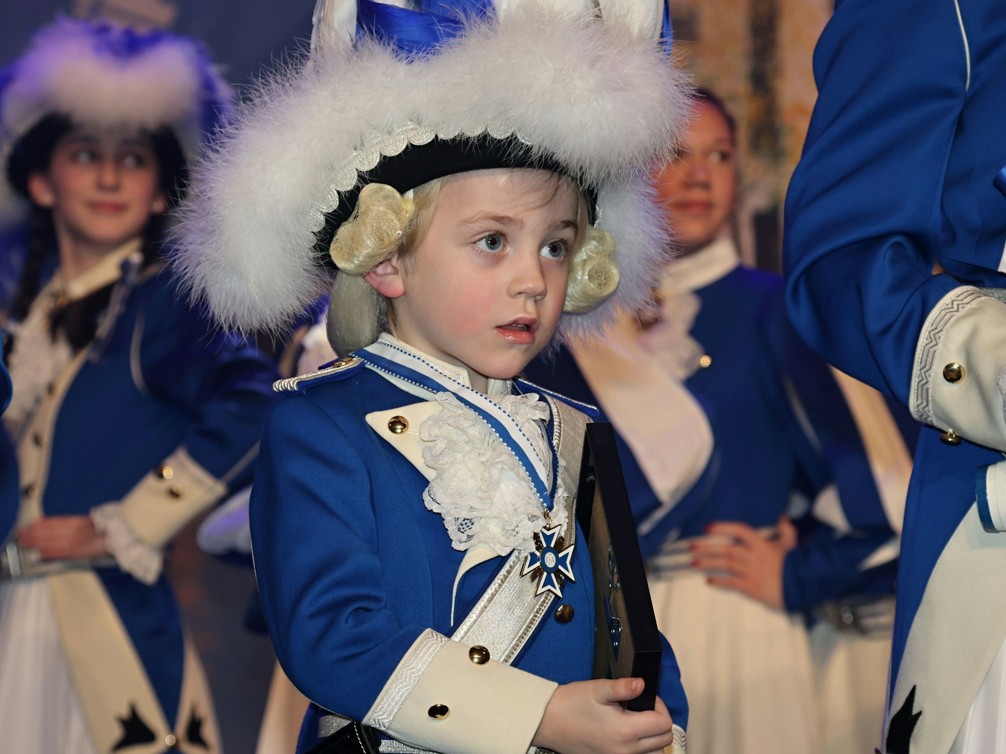 Kaspar Griesemann steht bei den Blauen Funken auf der Bühne.