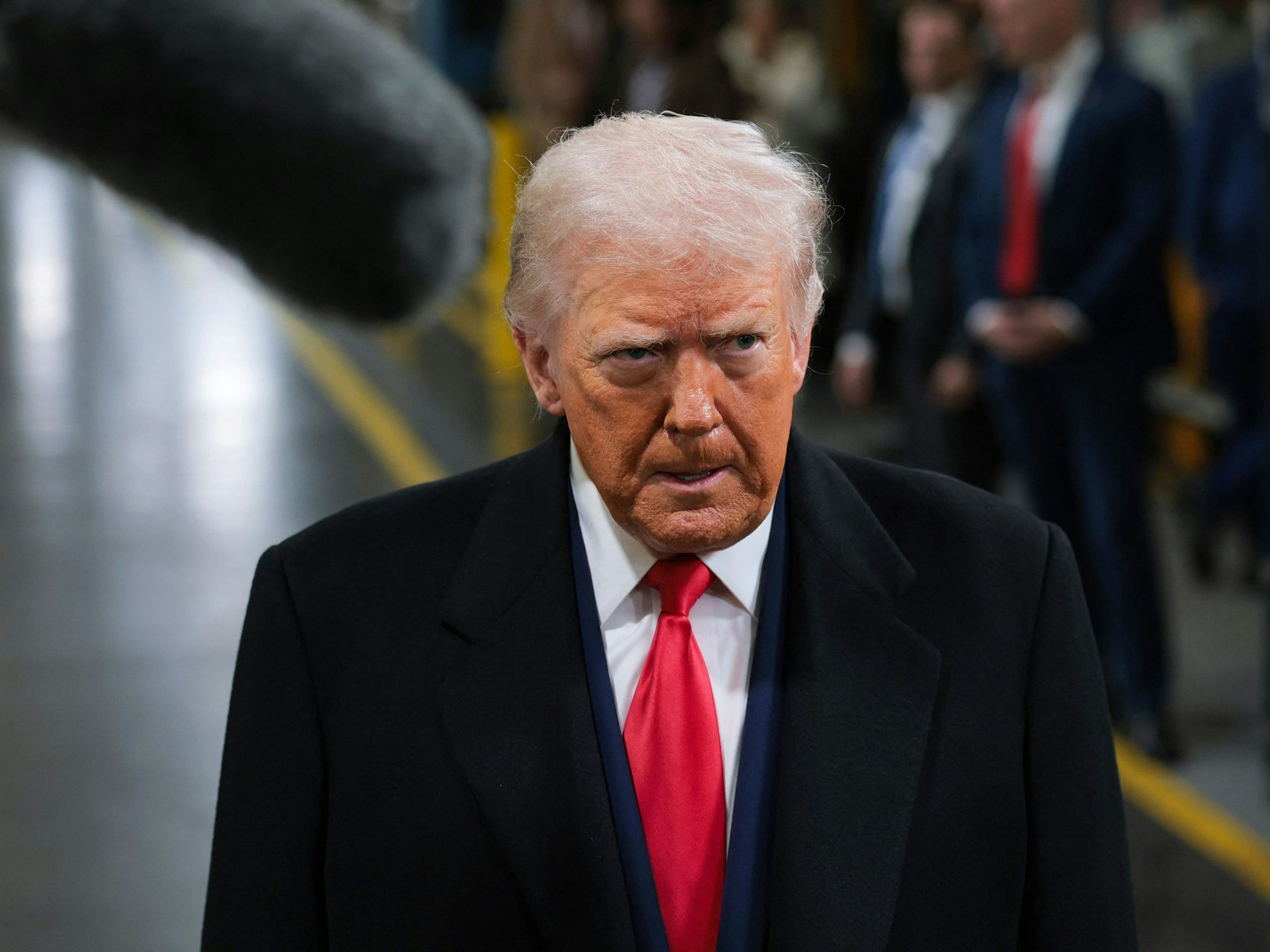 US-Präsident Donald Trump besucht am 13. Januar das Ford-Werk in Dearborn (Michigan).