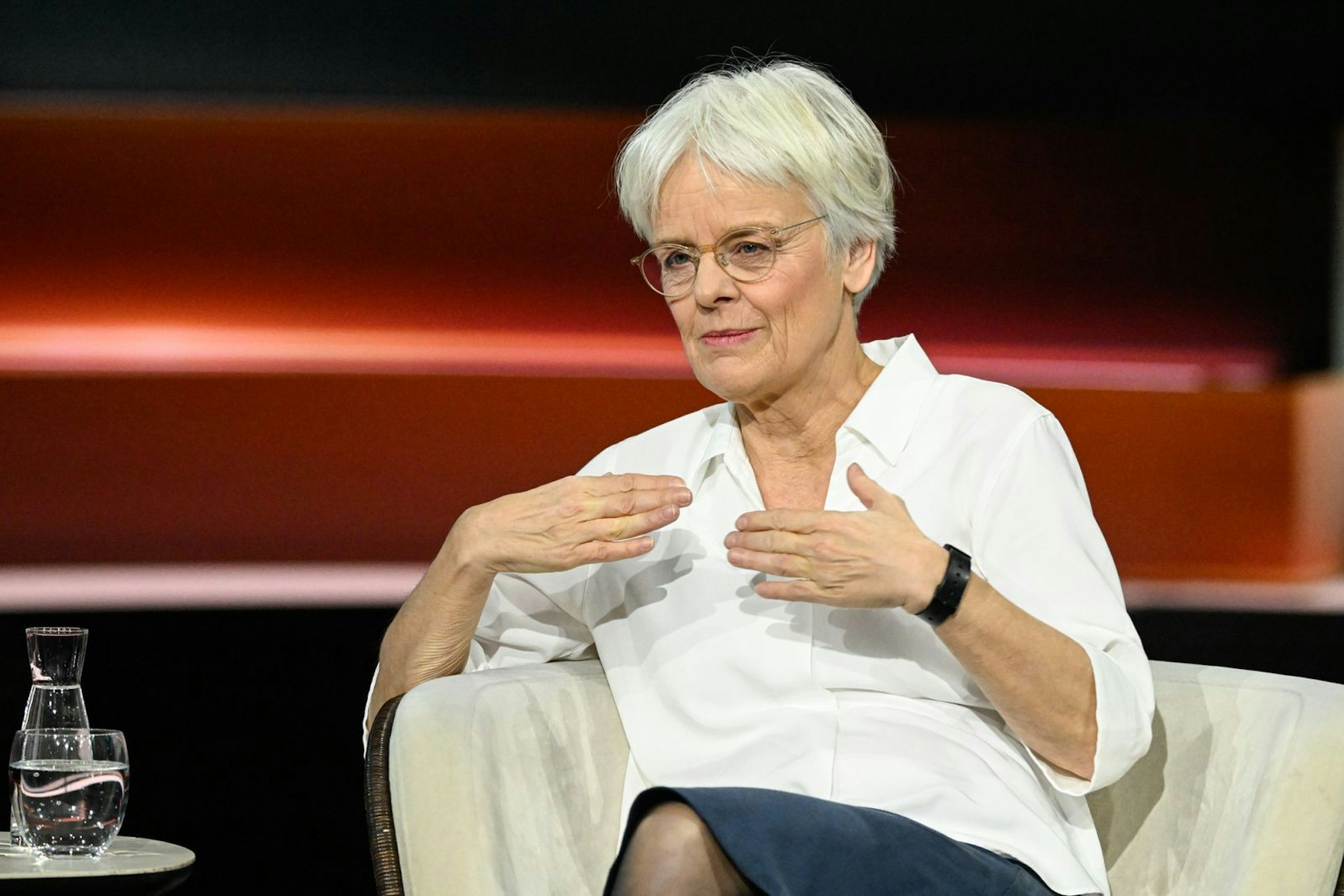 „Trump geht es nicht um Amerika, es geht ihm nicht um Europa. Es geht ihm nur um Trump“, erklärte Journalistin Ulrike Herrmann. (Bild: ZDF / Markus Hertrich)