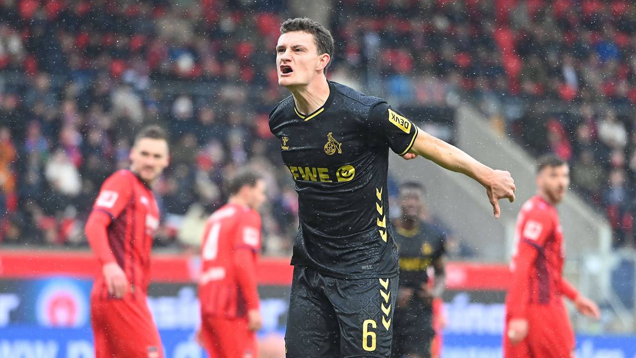 Eric Martel jubelt gegen Heidenheim.