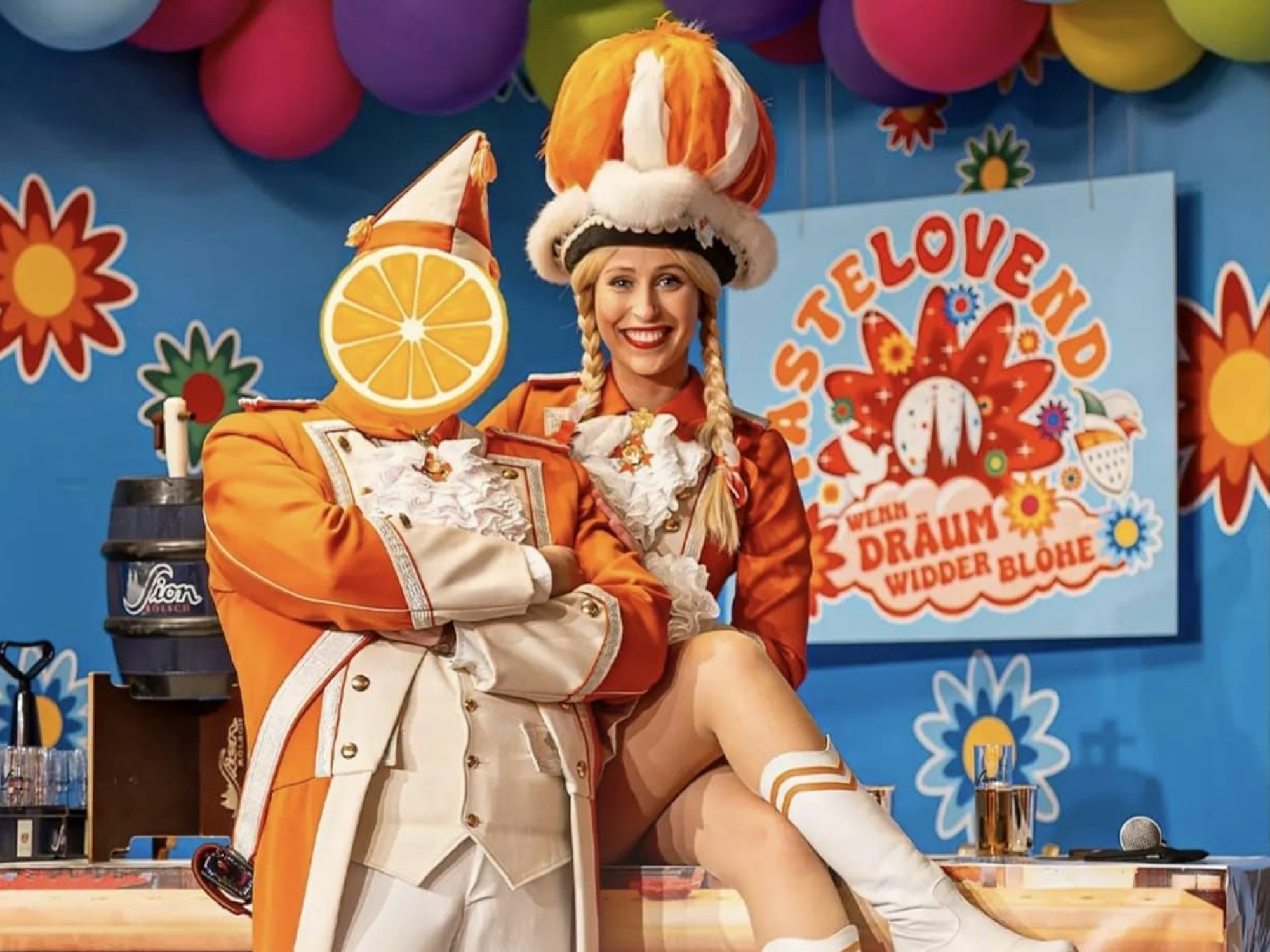 Das Tanzpaar der Nippeser Bürgerwehr.