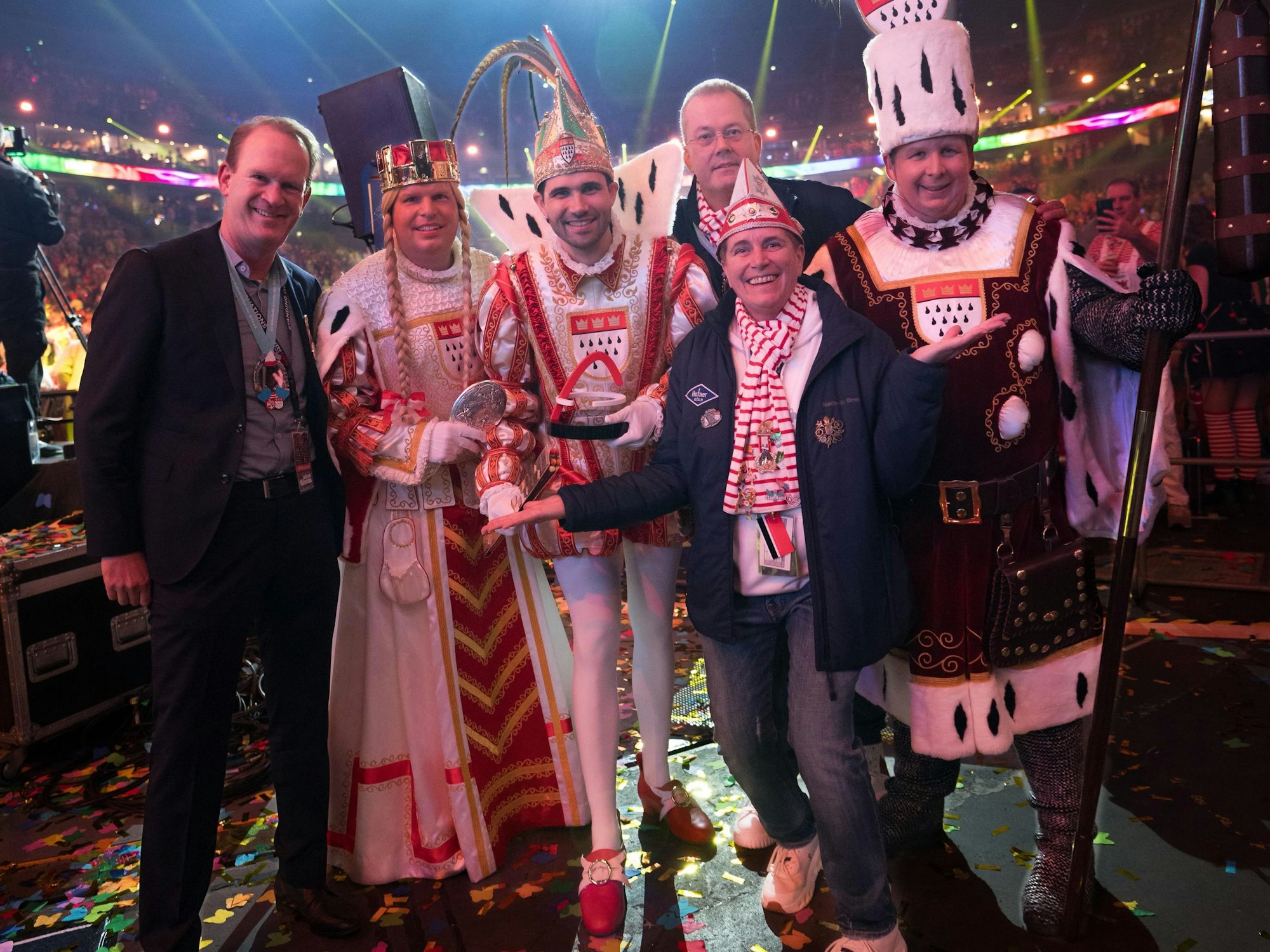 Stefan Löcher mit dem Kölner Dreigestirn.