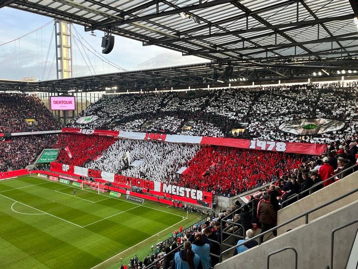 FC-Choreo im Stadion.
