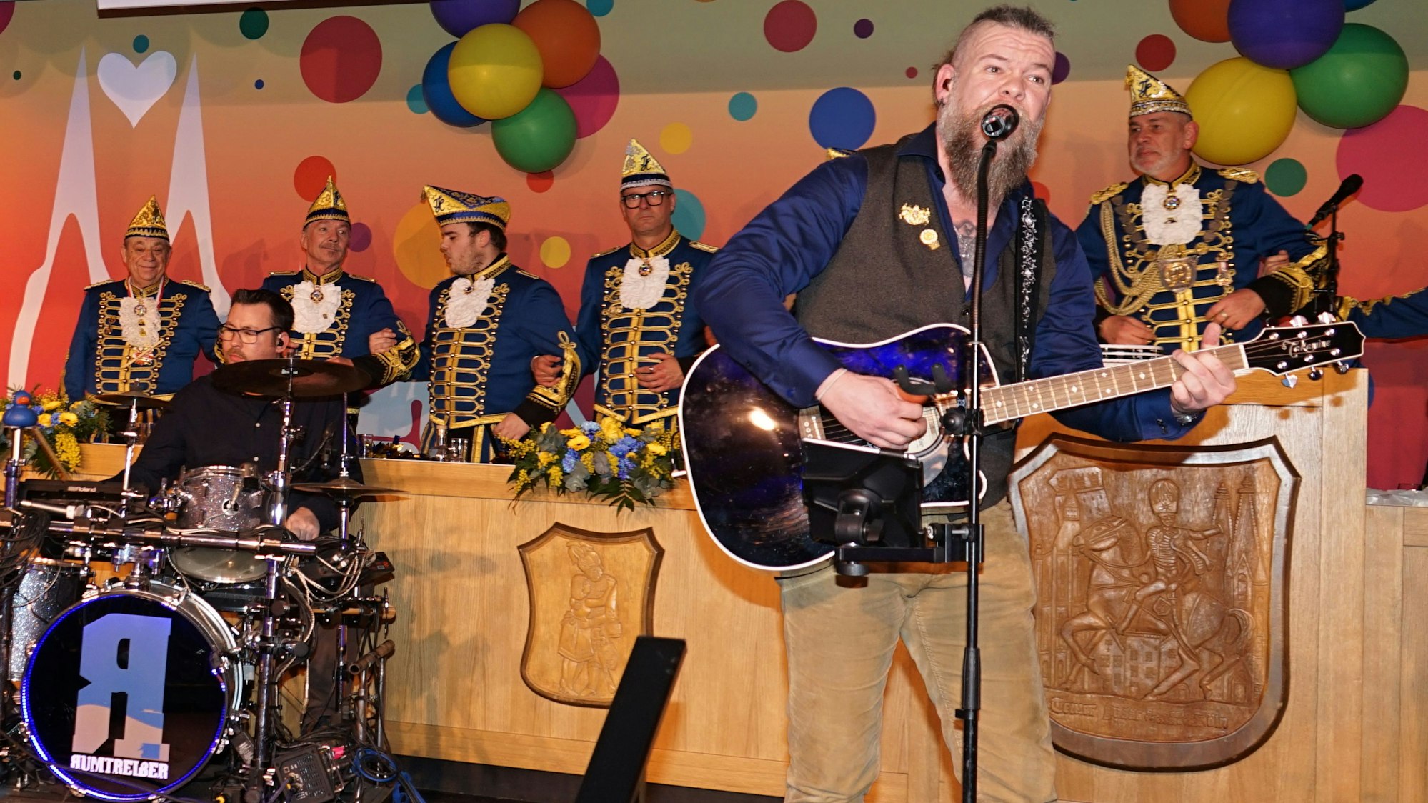 Timo Hamacher beim Auftritt der Rumtreiber.