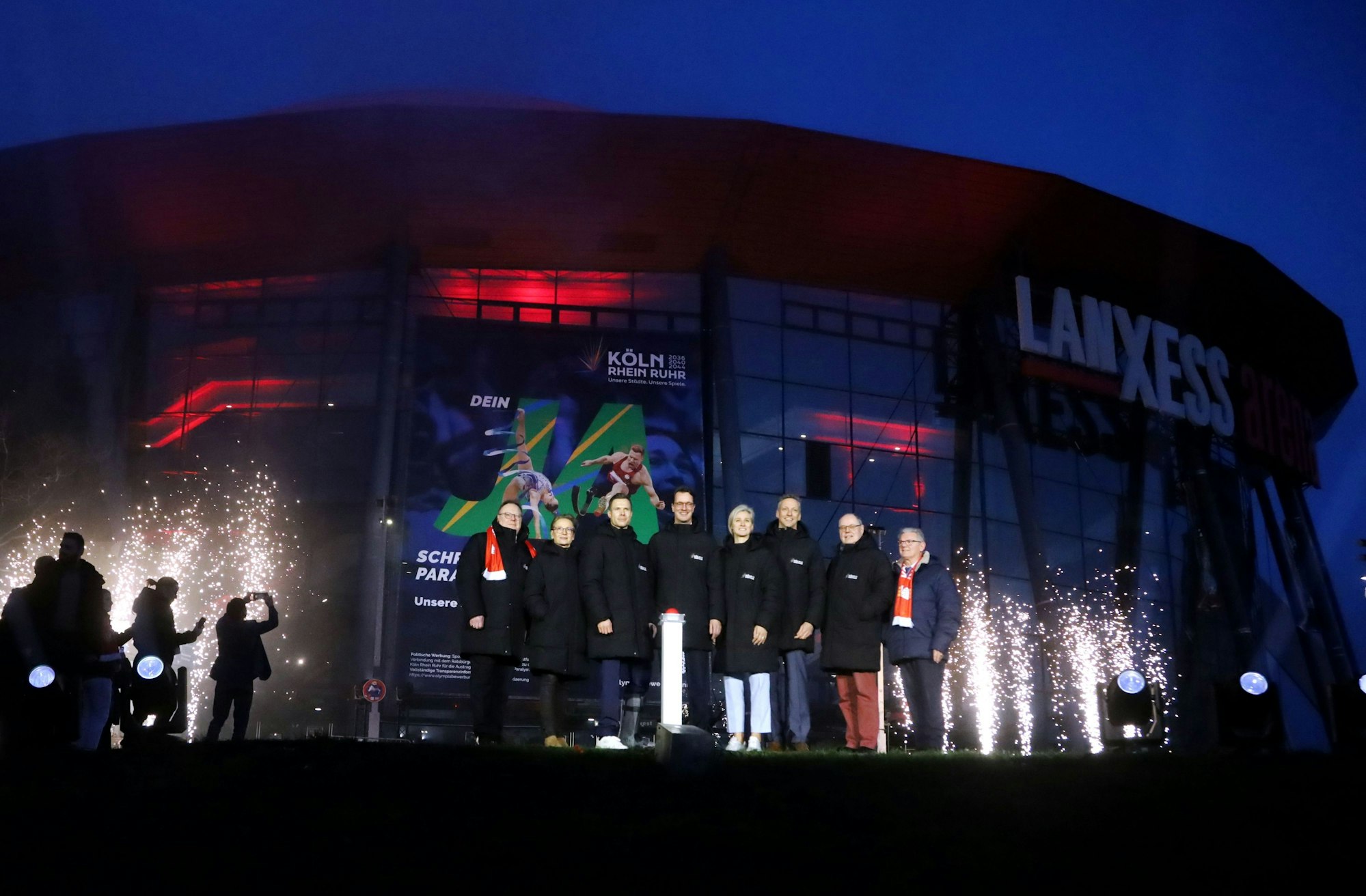 Zahlreiche Gäste waren bei der offizellen Bewerbung für die Olympische und Paralympische Spiele Köln Rhein-Ruhr in der Lanxess Arena dabei.