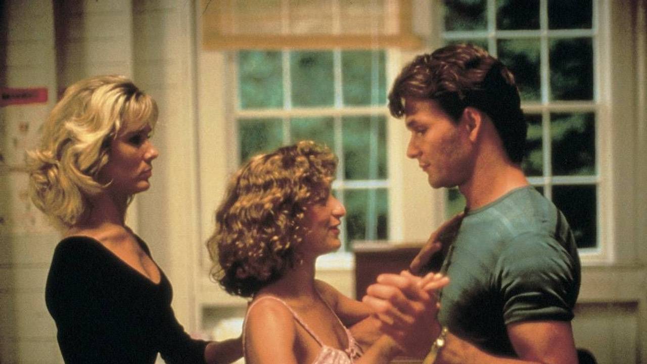 „Dirty Dancing“ mit Cynthia Rhodes (l), Jennifer Grey (m) und Patrick Swayze (r) gilt als absoluter Kultfilm.