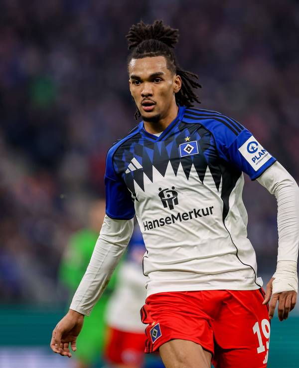Ex-FC-Stürmer Damion Downs im Dress des Hamburger SV