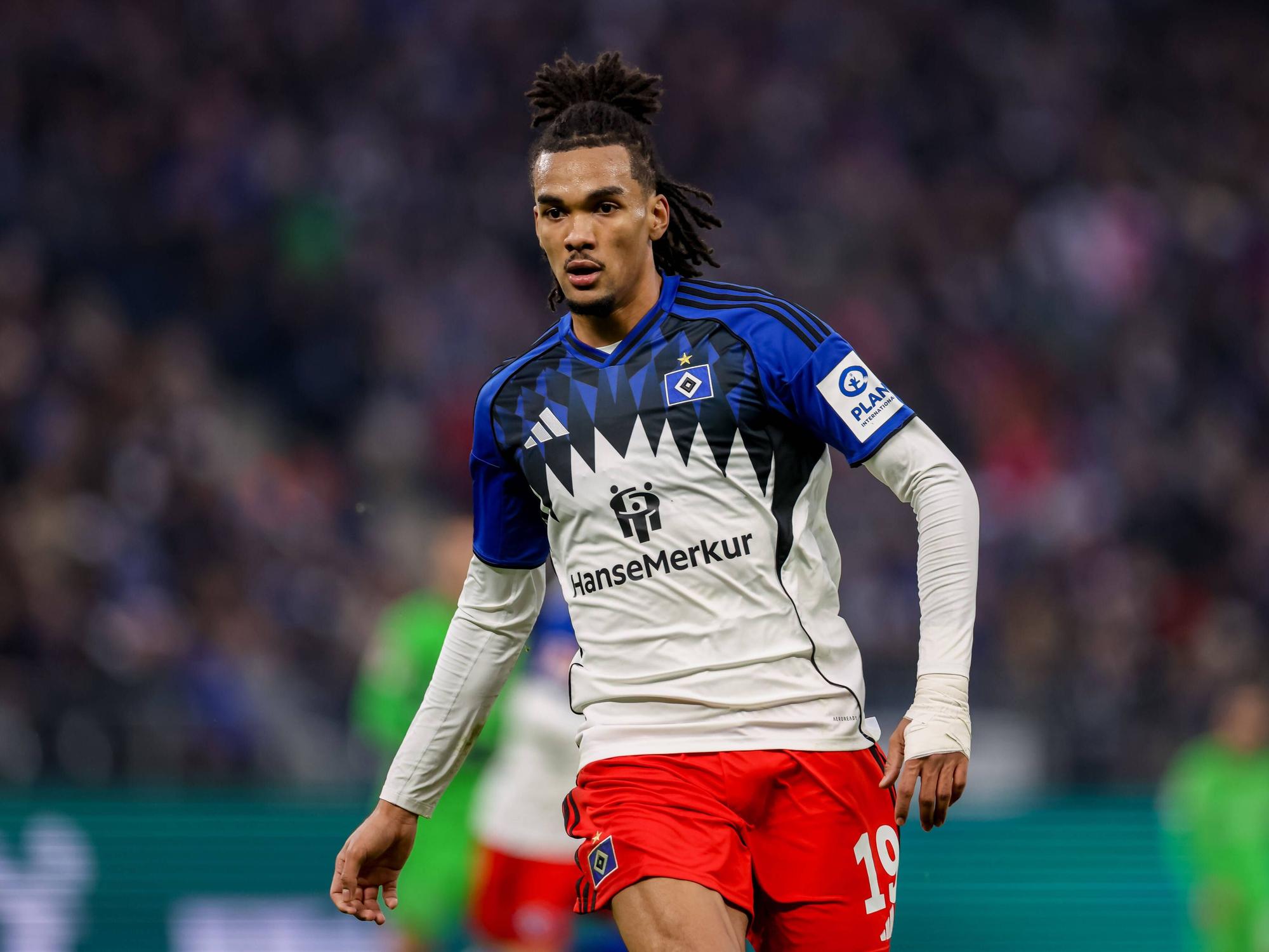Ex-FC-Stürmer Damion Downs im Dress des Hamburger SV