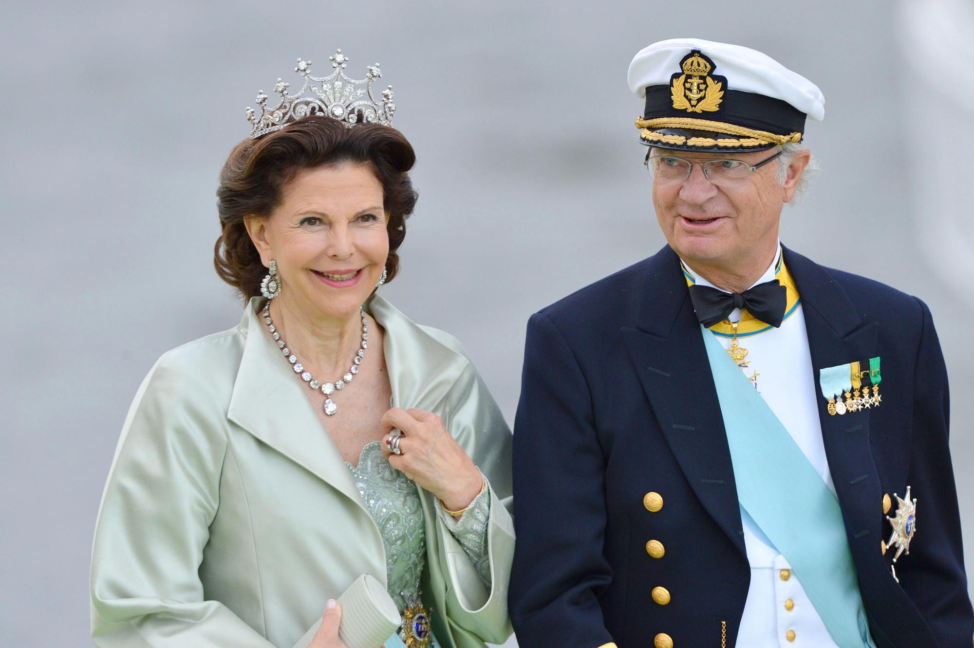 Schwedisches Königspaar Silvia Carl Gustaf
