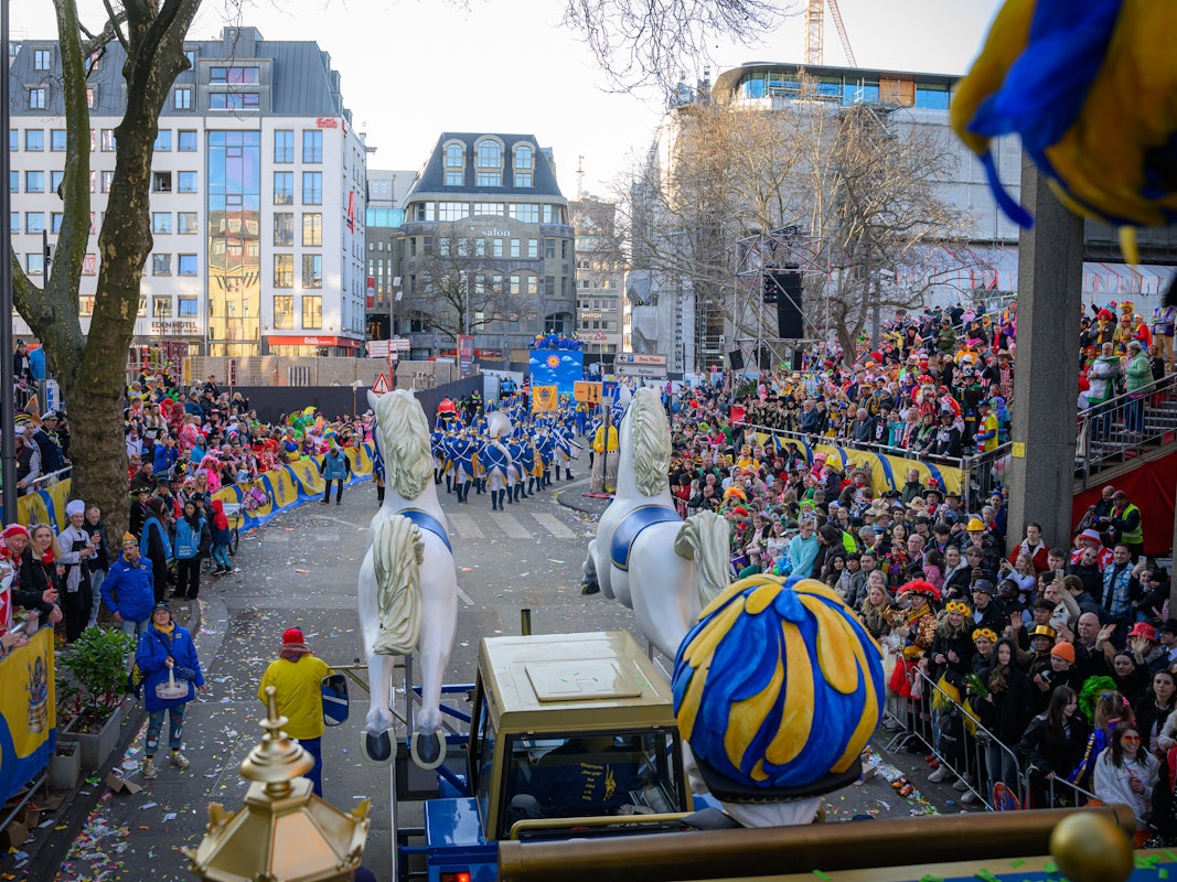 Blick auf die Tribünen der Bürgergarde.