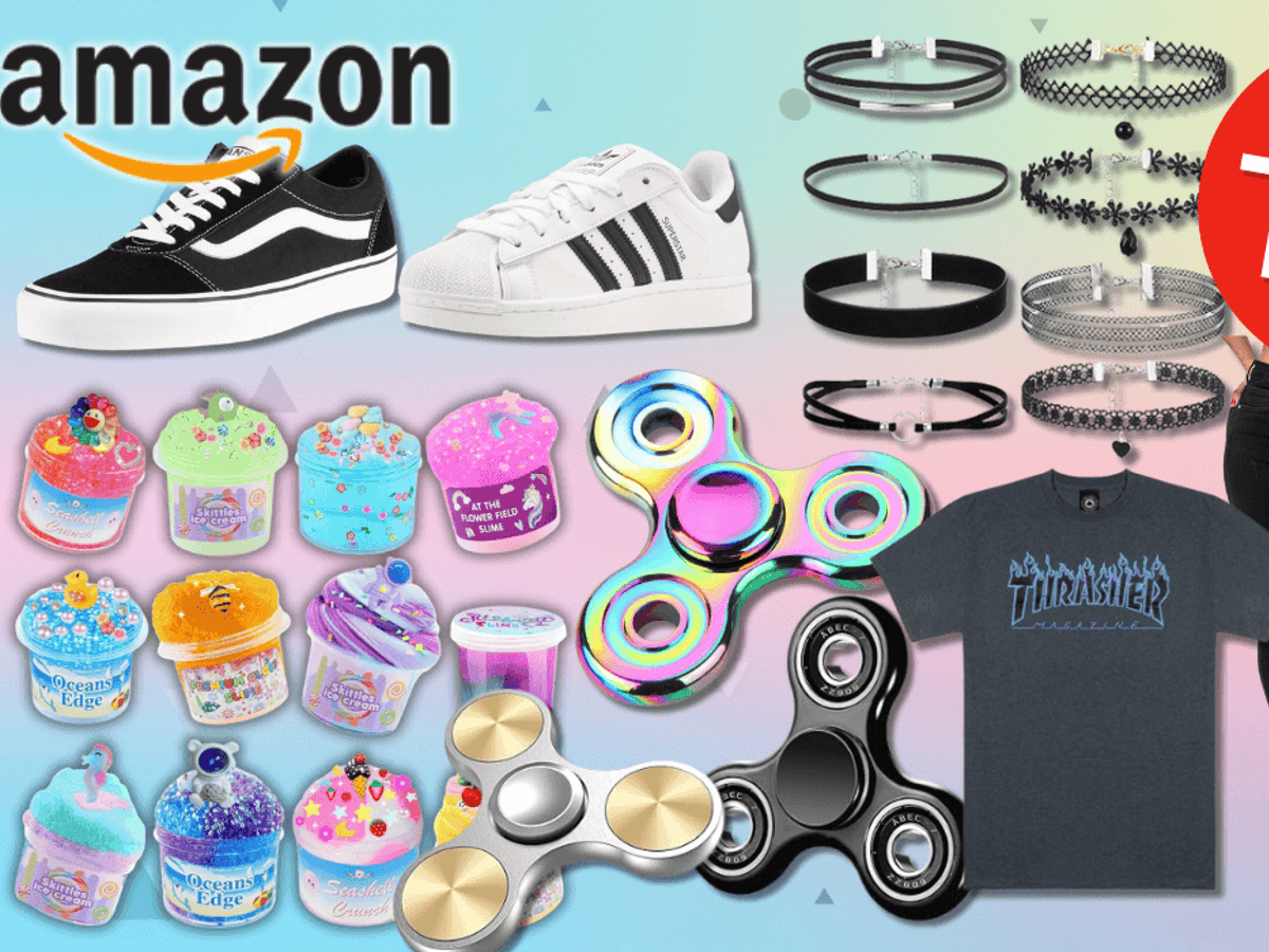 Trends aus 2016 wie Fidget Spinner, Skinny Jeans, Choker, Adidas Superstars und mehr.