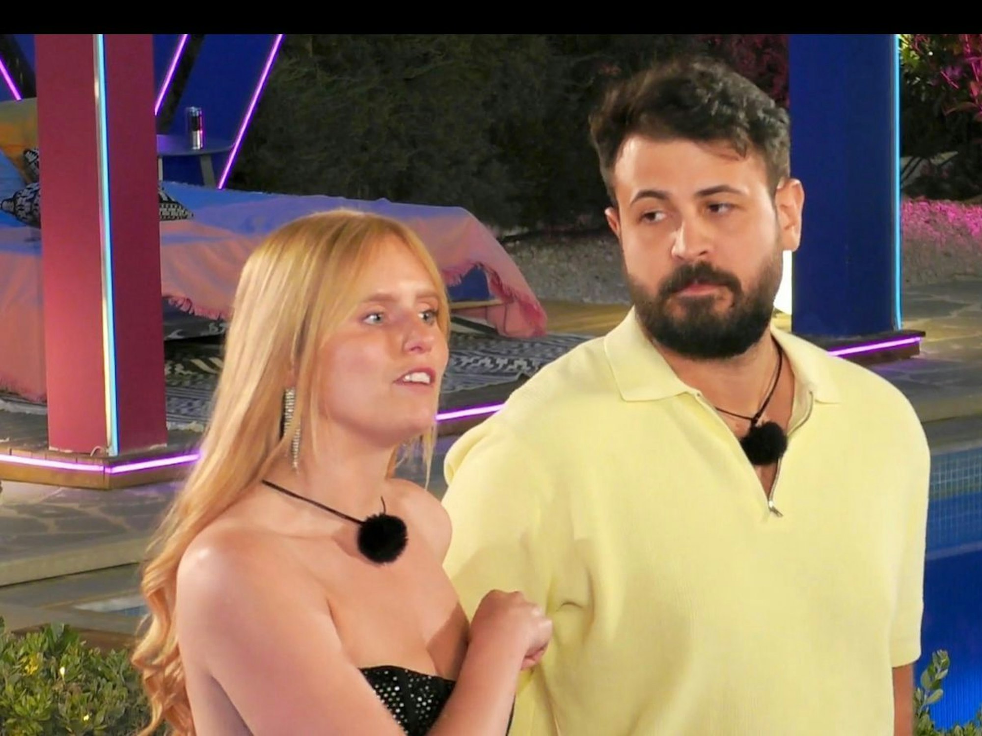 David und seine Freundin Christina sind sich keiner Schuld bewusst (Bild: RTL)