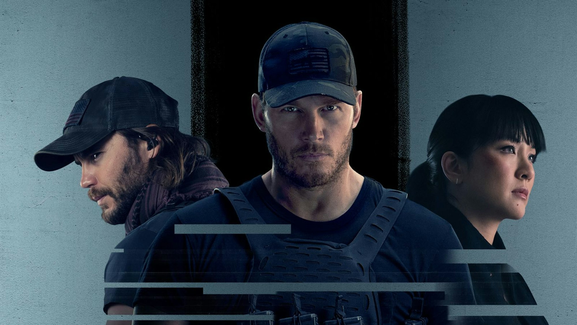 In der Amazon-Actionserie „The Terminal List“ spielte Chris Pratt (Mitte) die Hauptrolle. (Bild: Amazon Studios)