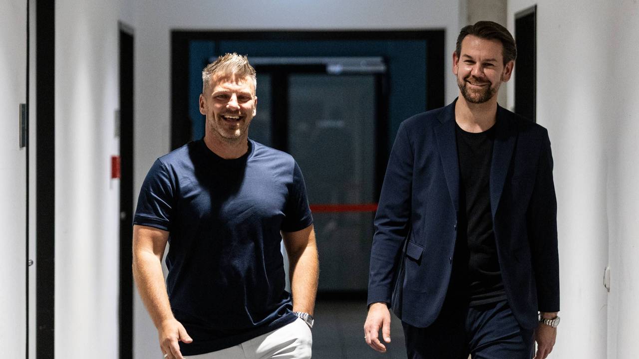 Trainer Lukas Kwasniok und der neue Sport-Geschäftstführer, Thomas Kessler (r.), wollen beim 1. FC Köln etwas aufbauen.