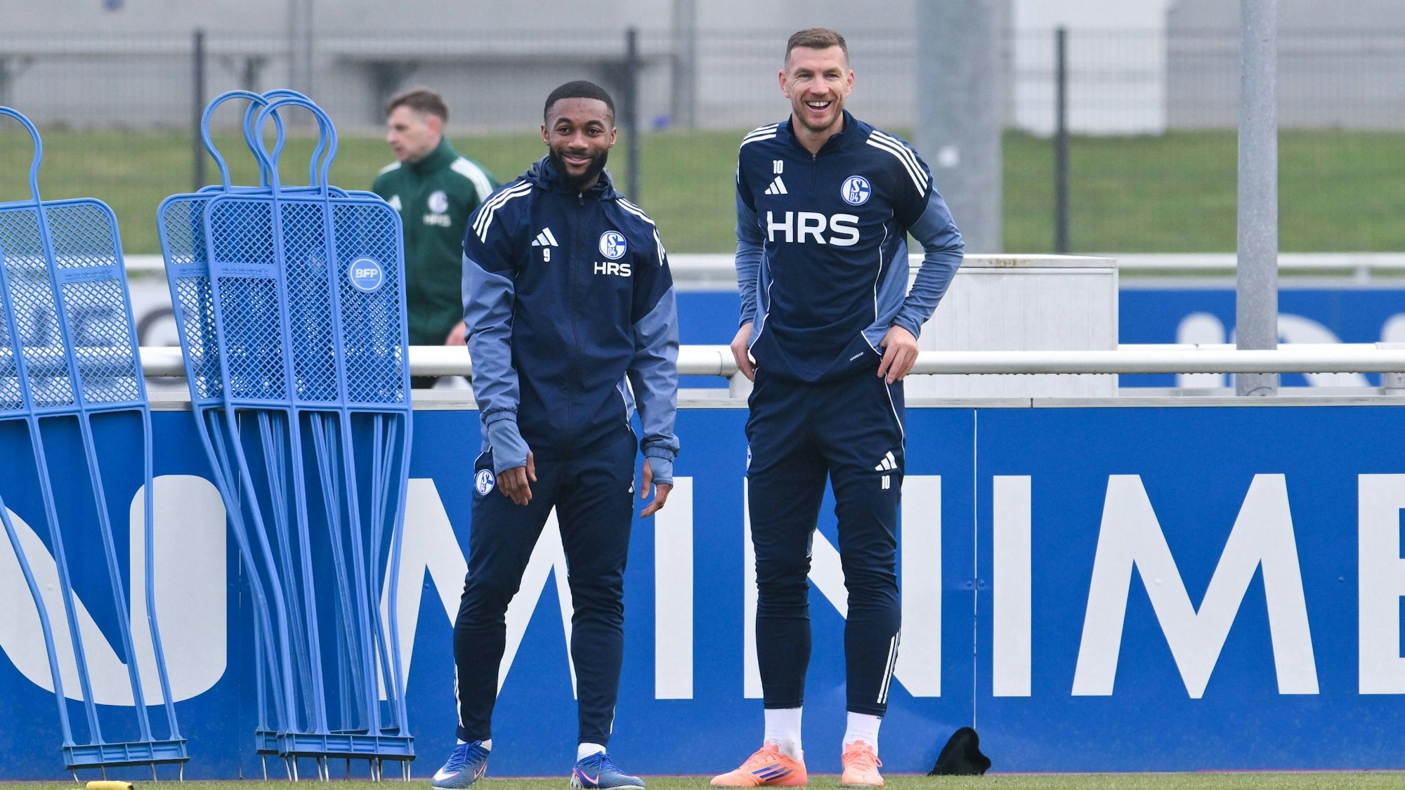 Moussa Sylla und Edin Dzeko beim Training
