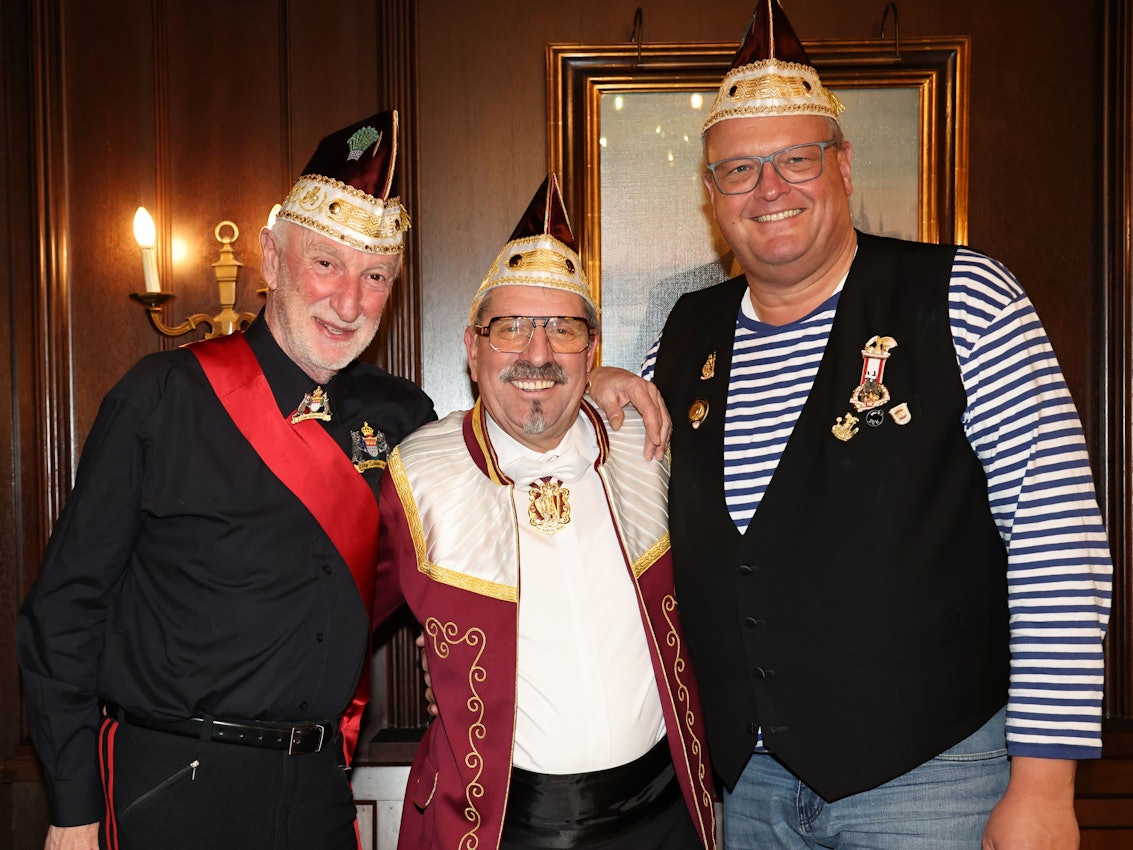 Volker Marx, Werner Klupsch und Michael Müller von der KG Seiner Deftigkeit Kölsche Boor.